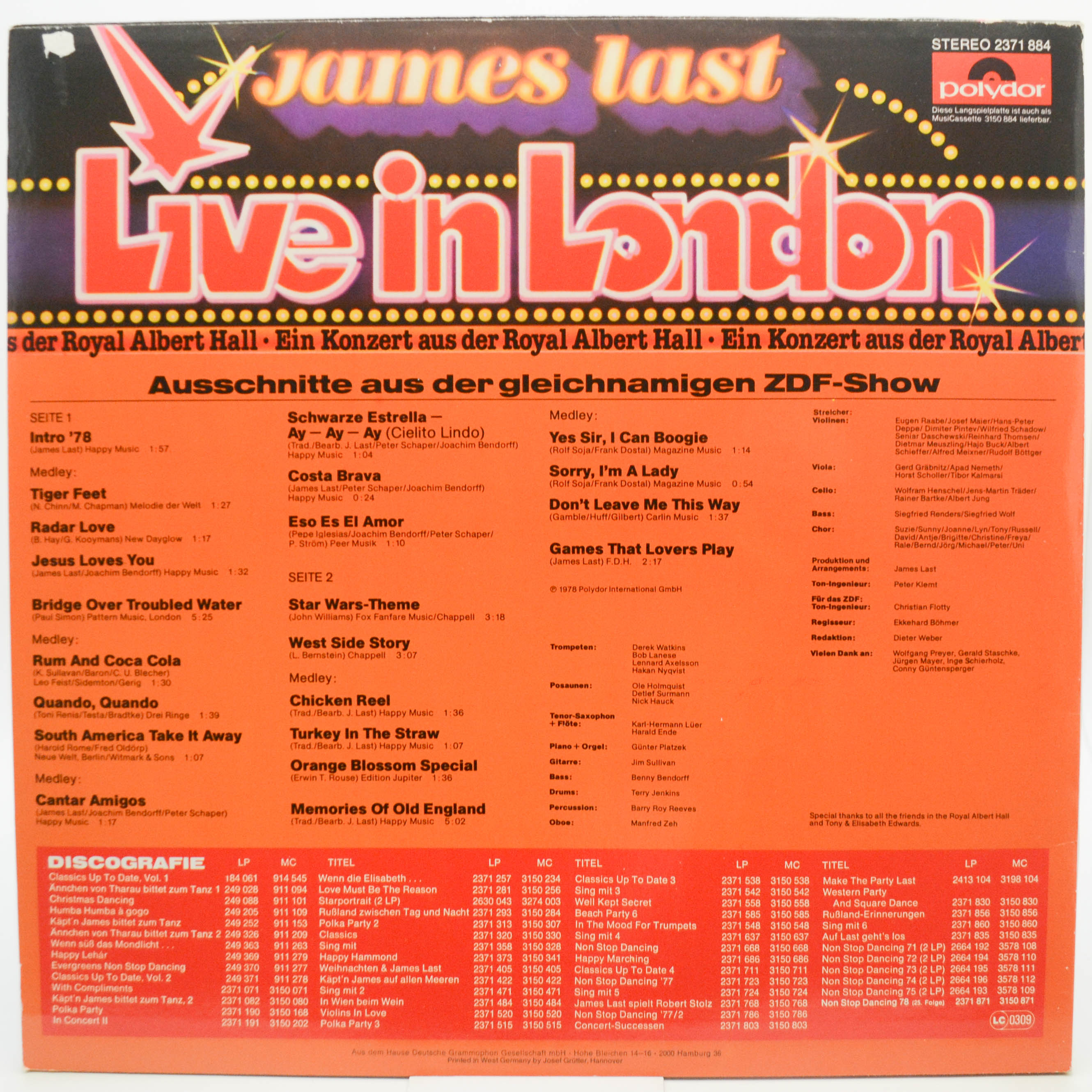 James Last — Live In London, 1978