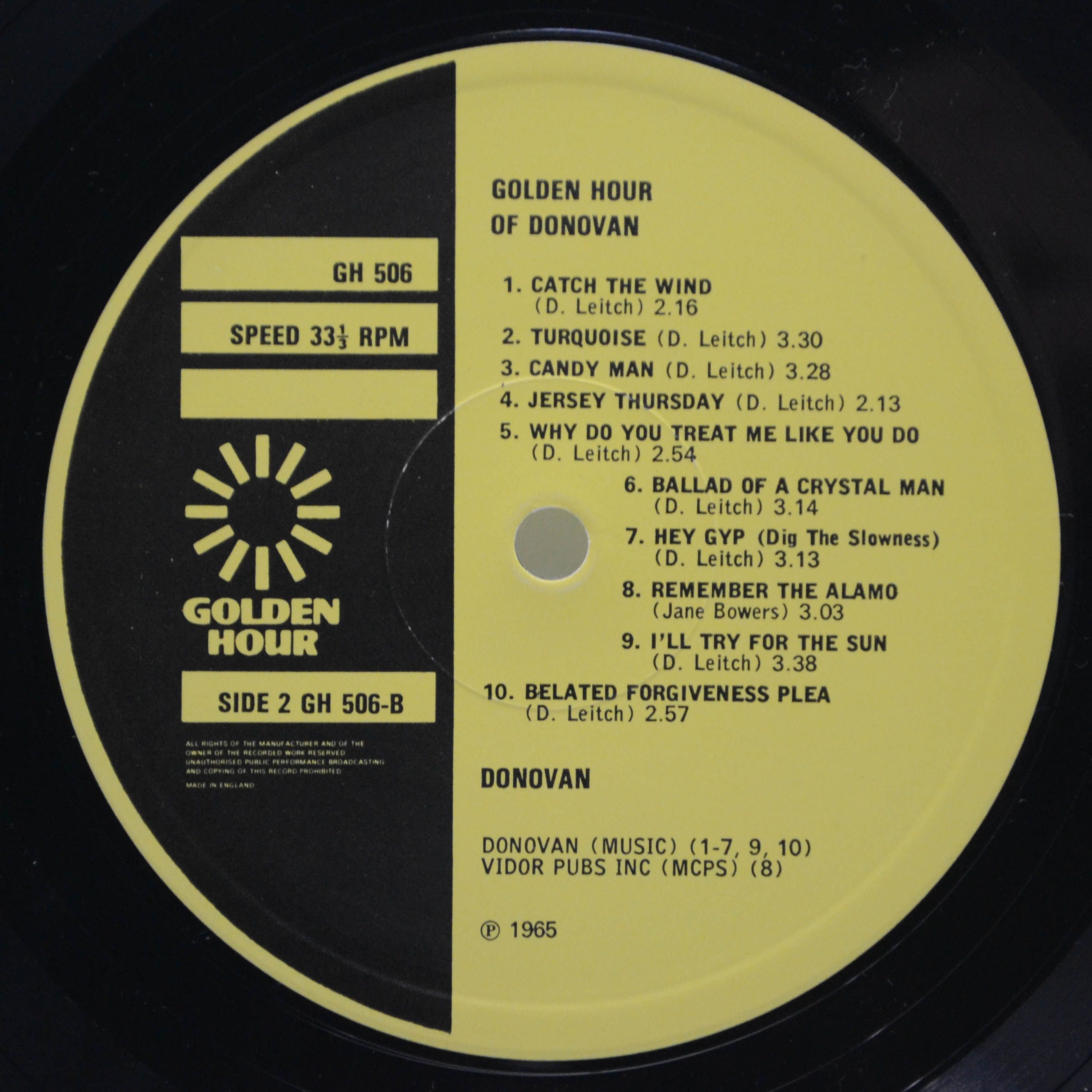 Donovan — Golden Hour Of Donovan, 1971