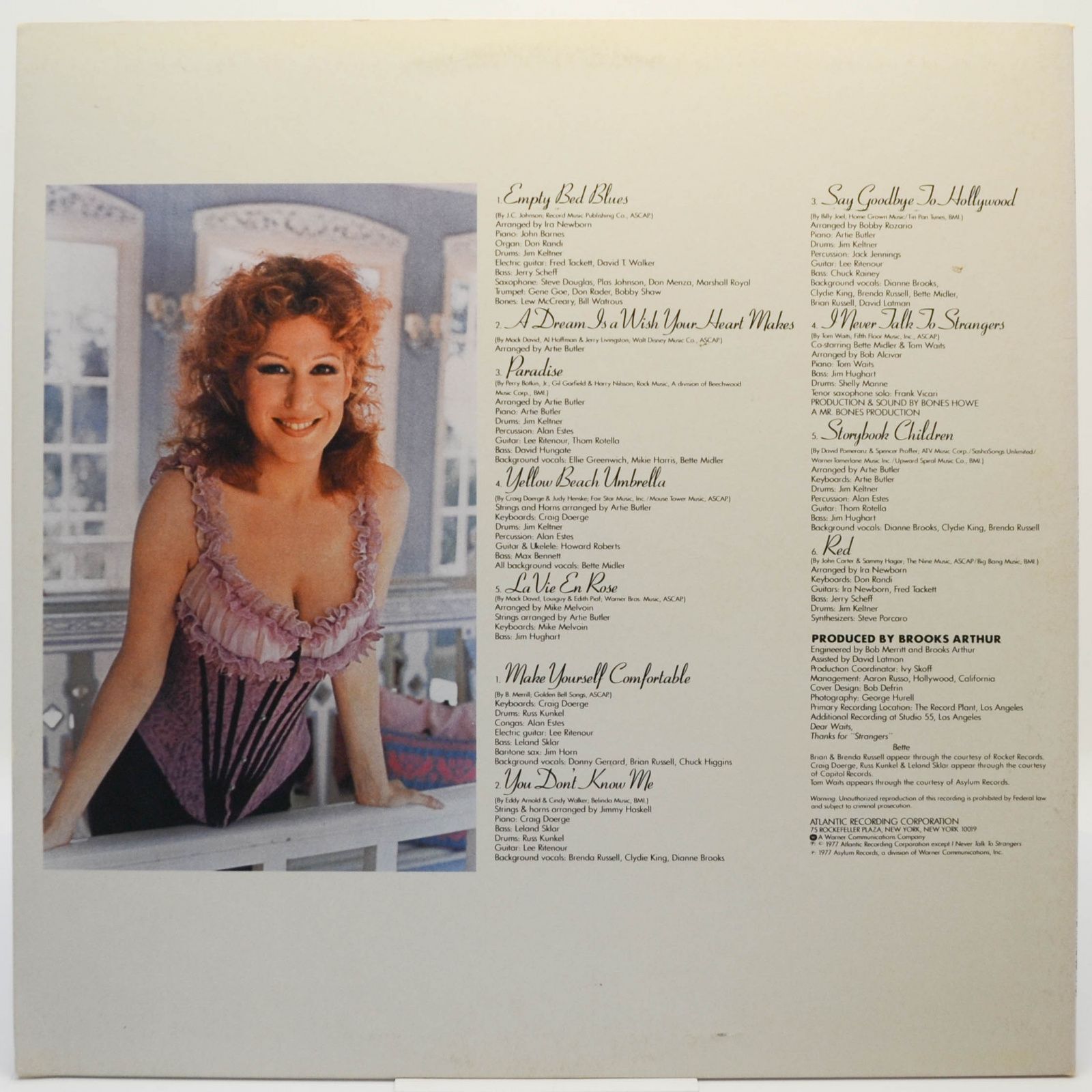 Bette Midler — Broken Blossom, 1977