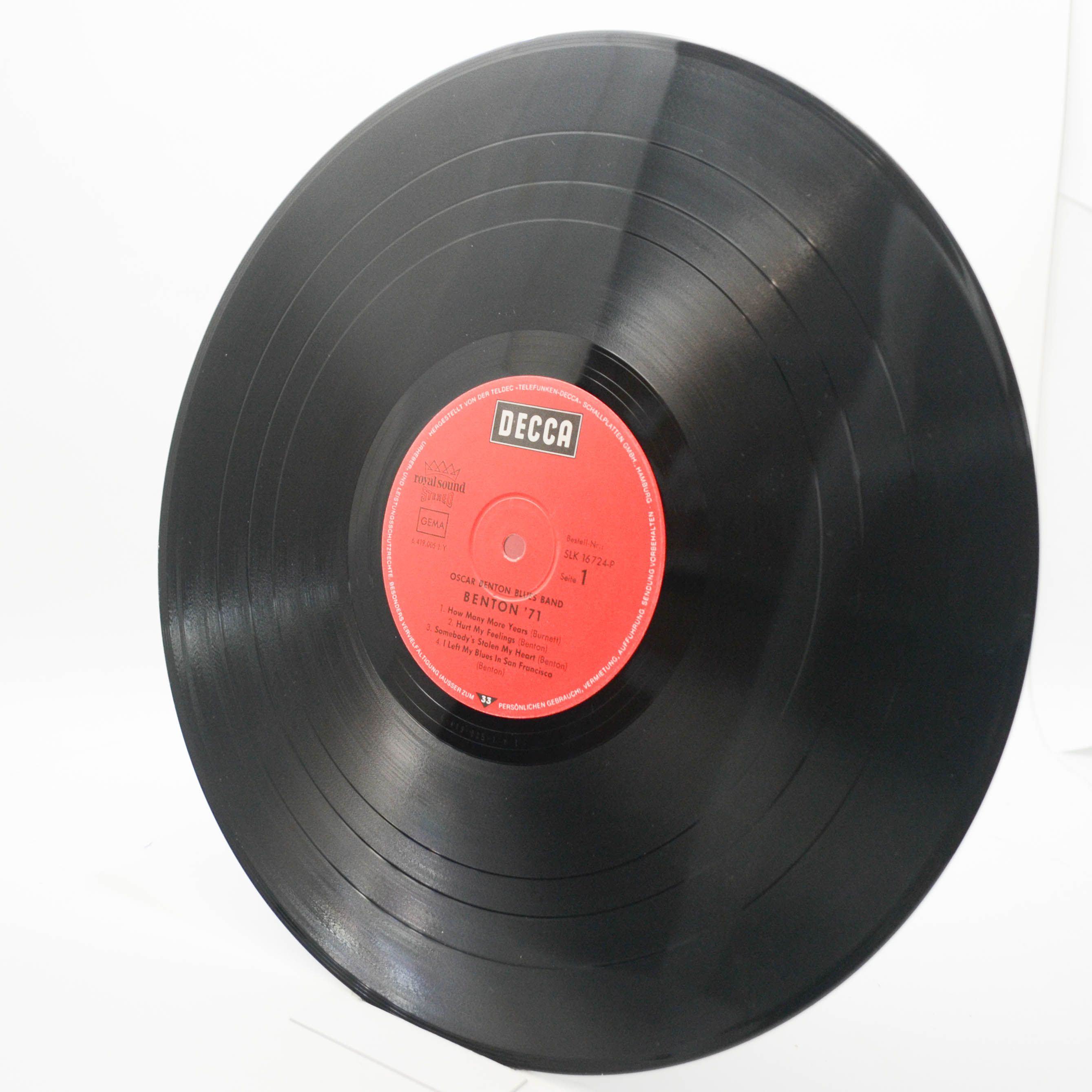 Oscar Benton Blues Band — Benton '71, 1971