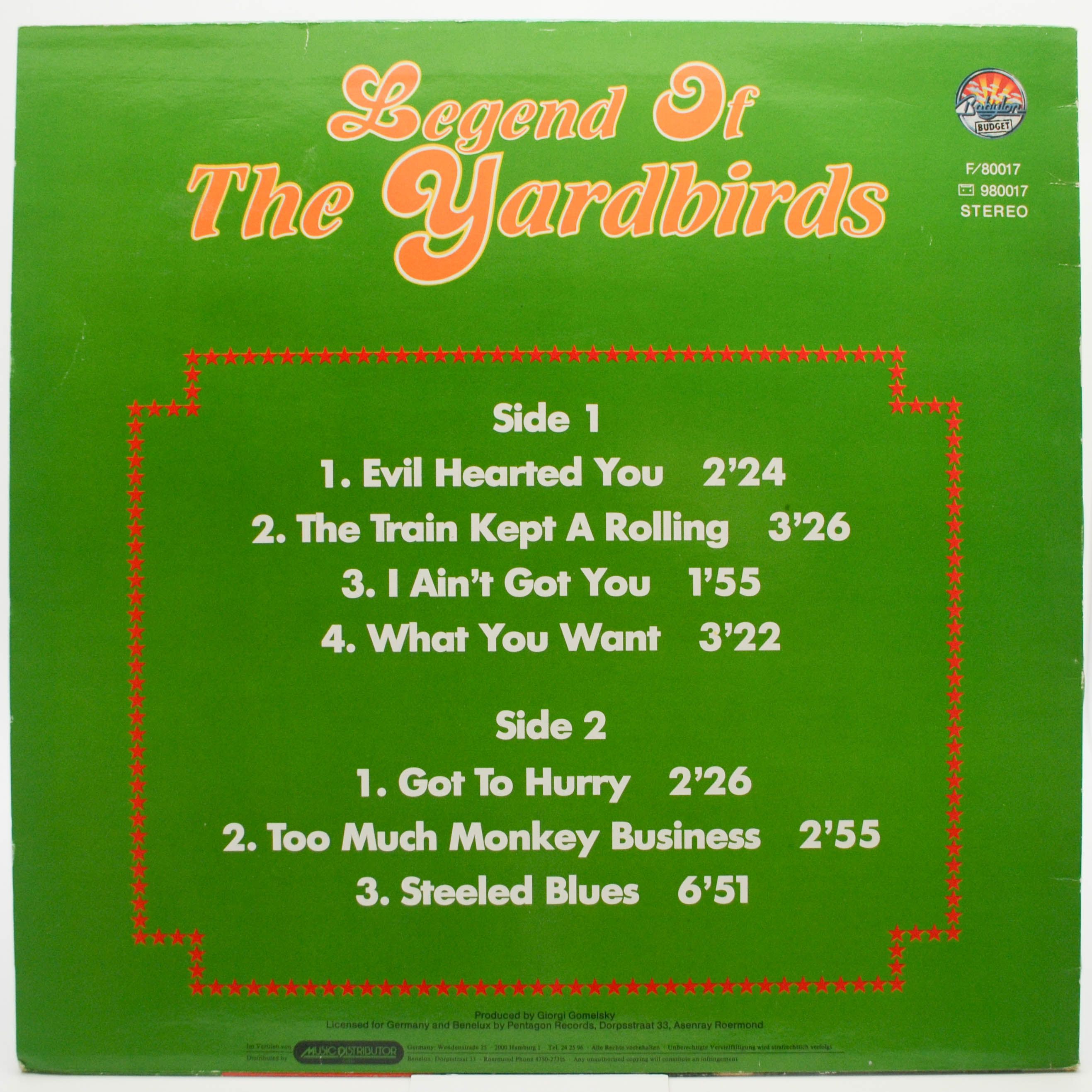 Yardbirds — Legend Of The Yardbirds Vol. 1, 1974