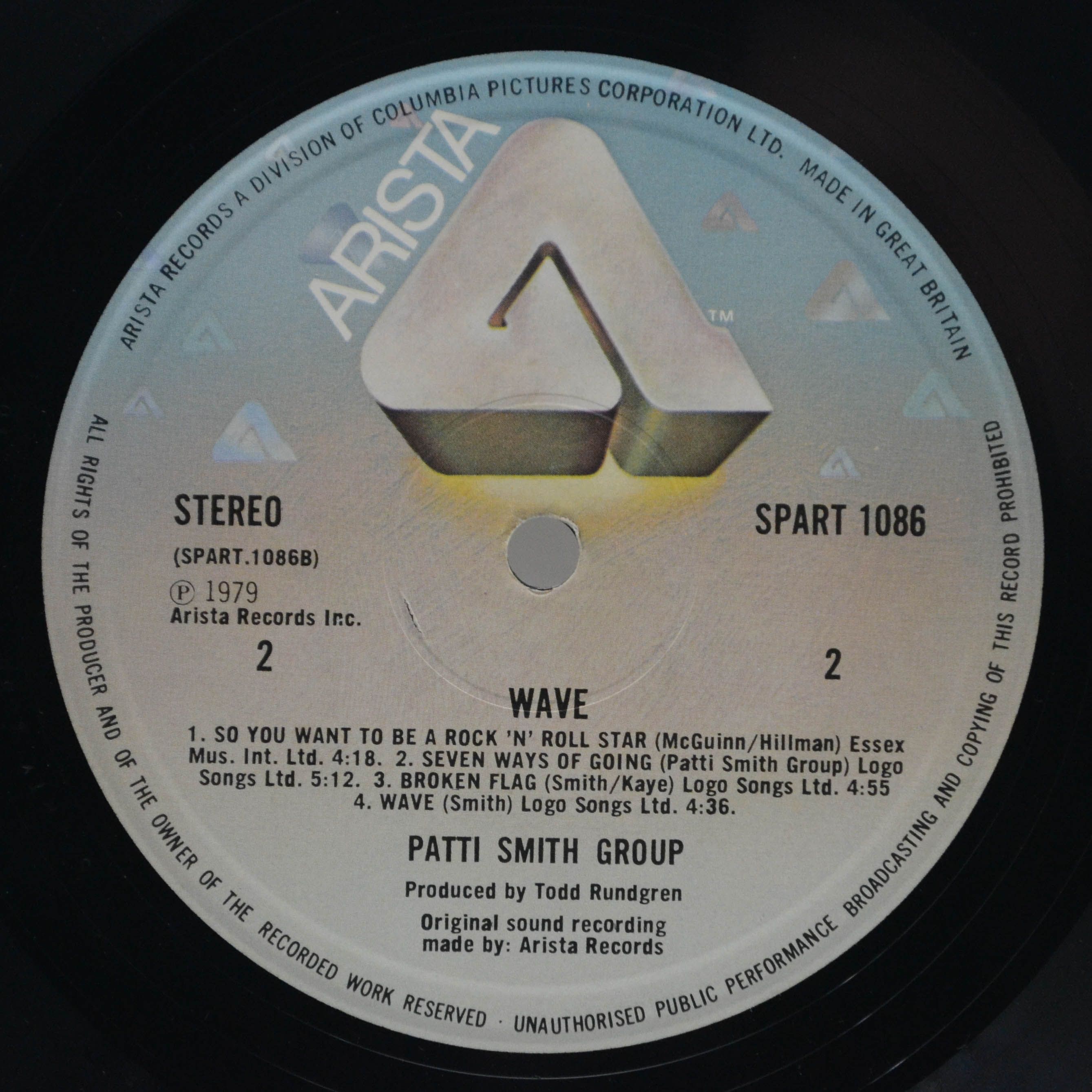 Patti Smith Group — Wave (UK), 1979