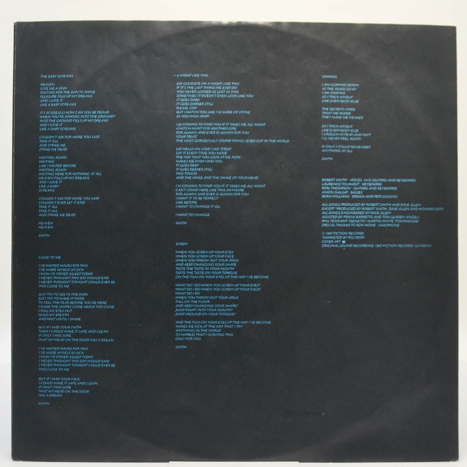 Cure — The Head On The Door, 1985