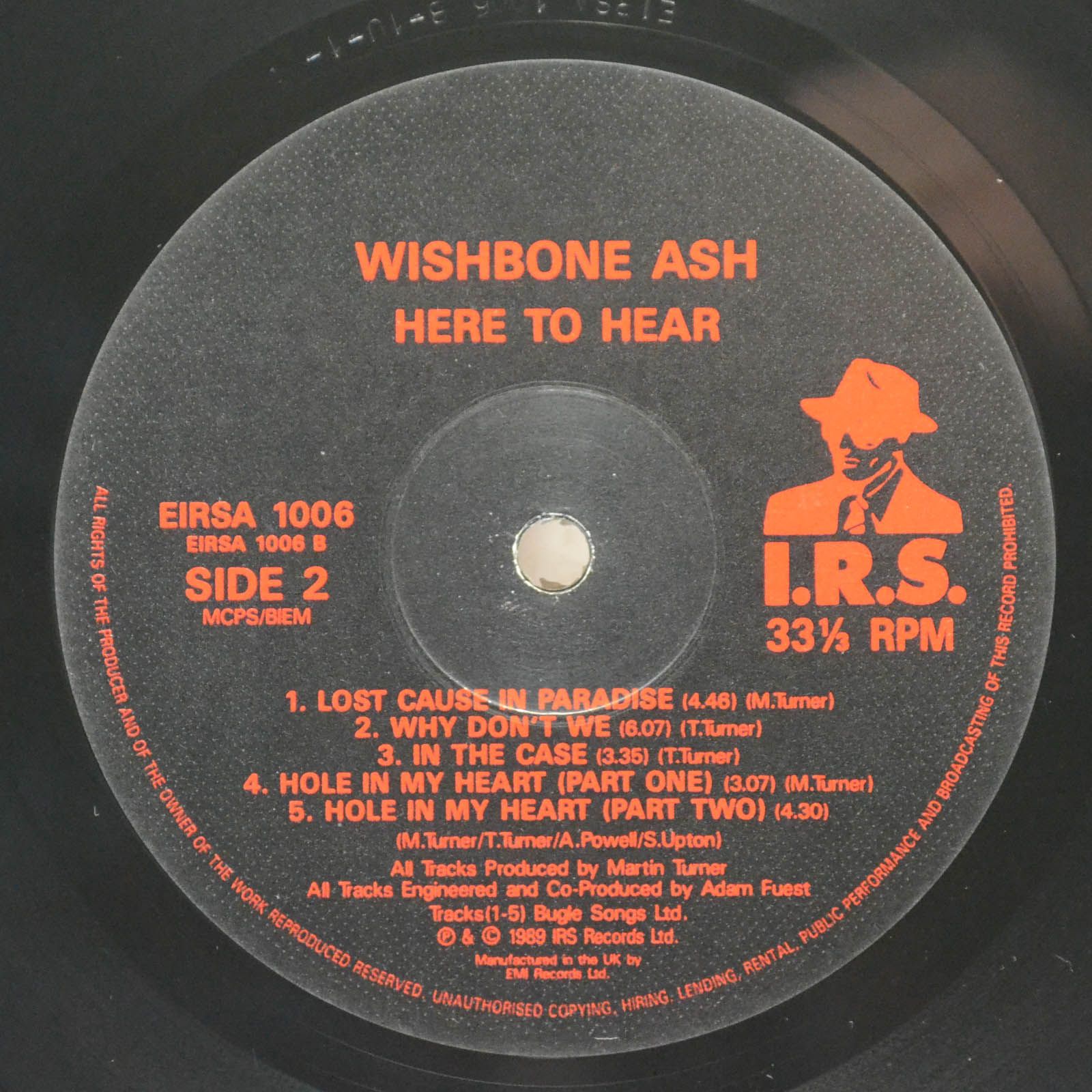 Wishbone Ash — Here To Hear (UK), 1989