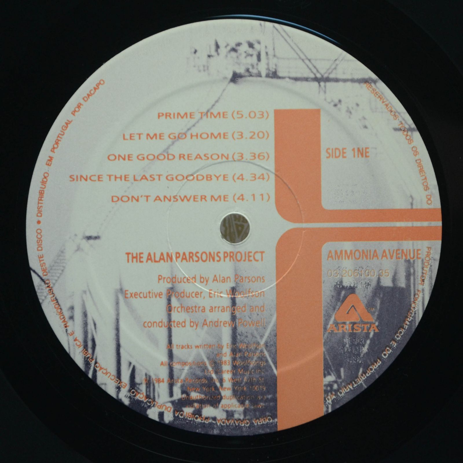 Alan Parsons Project — Ammonia Avenue, 1984