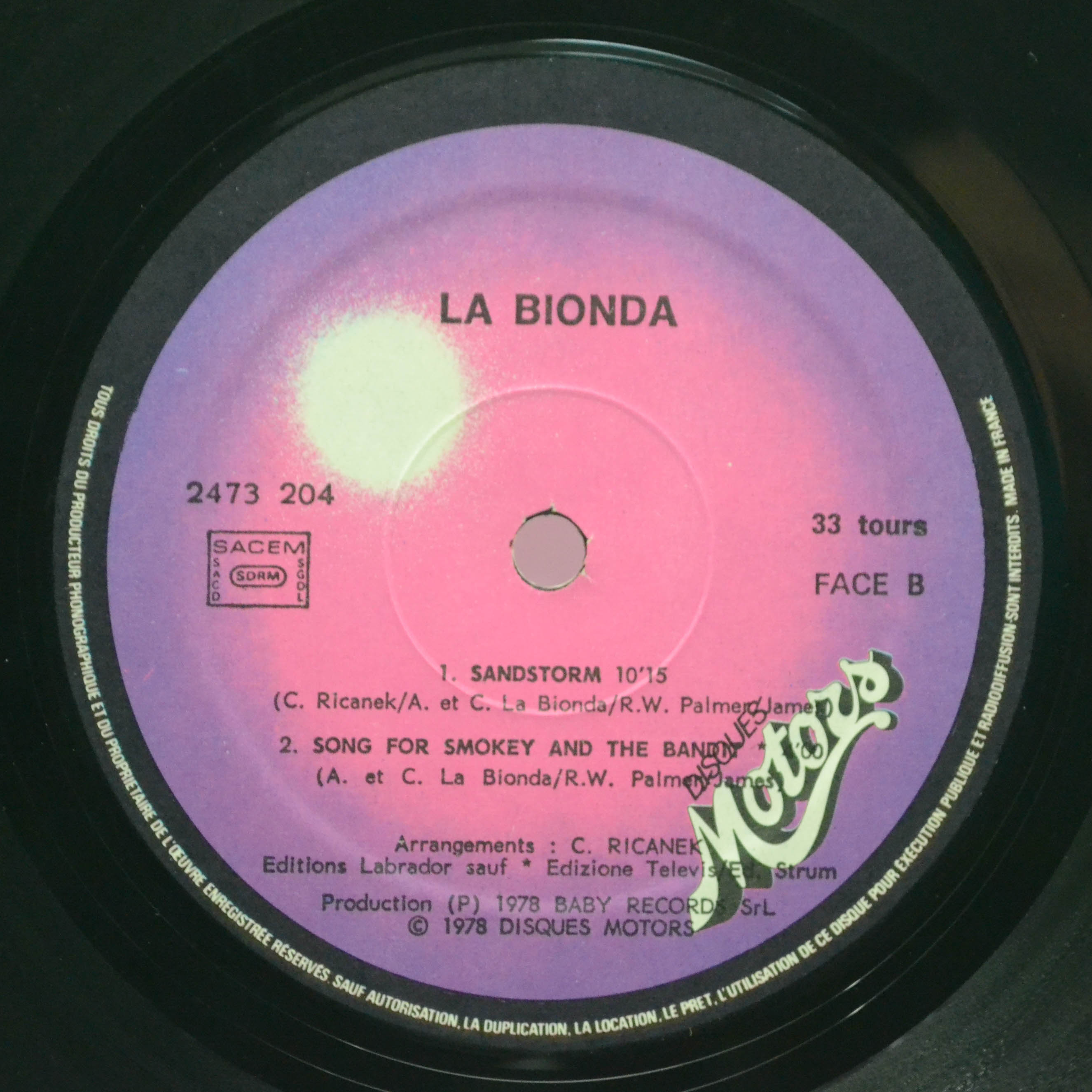 La Bionda — La Bionda, 1978