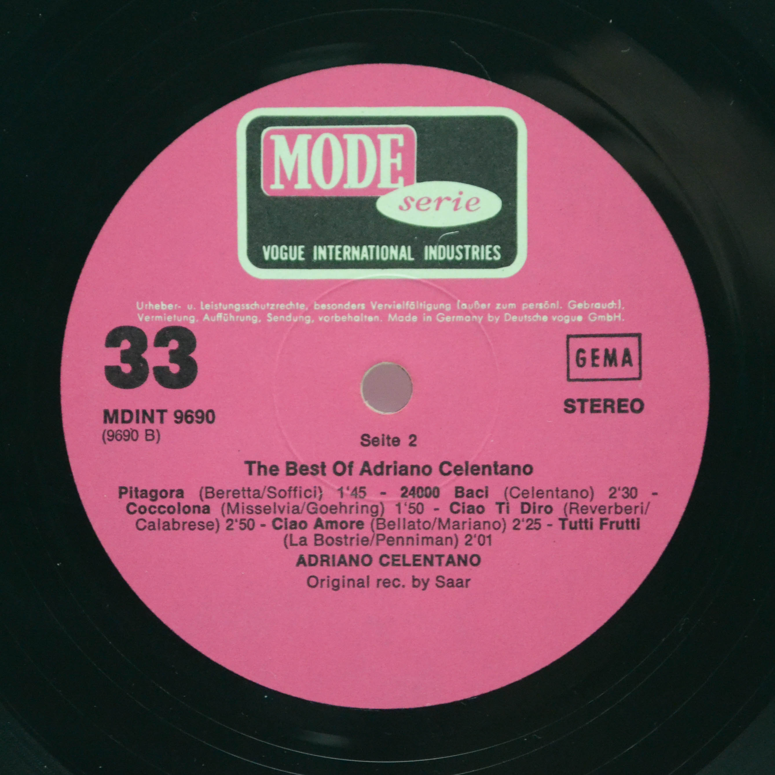 Adriano Celentano — The Best Of Adriano Celentano, 1967