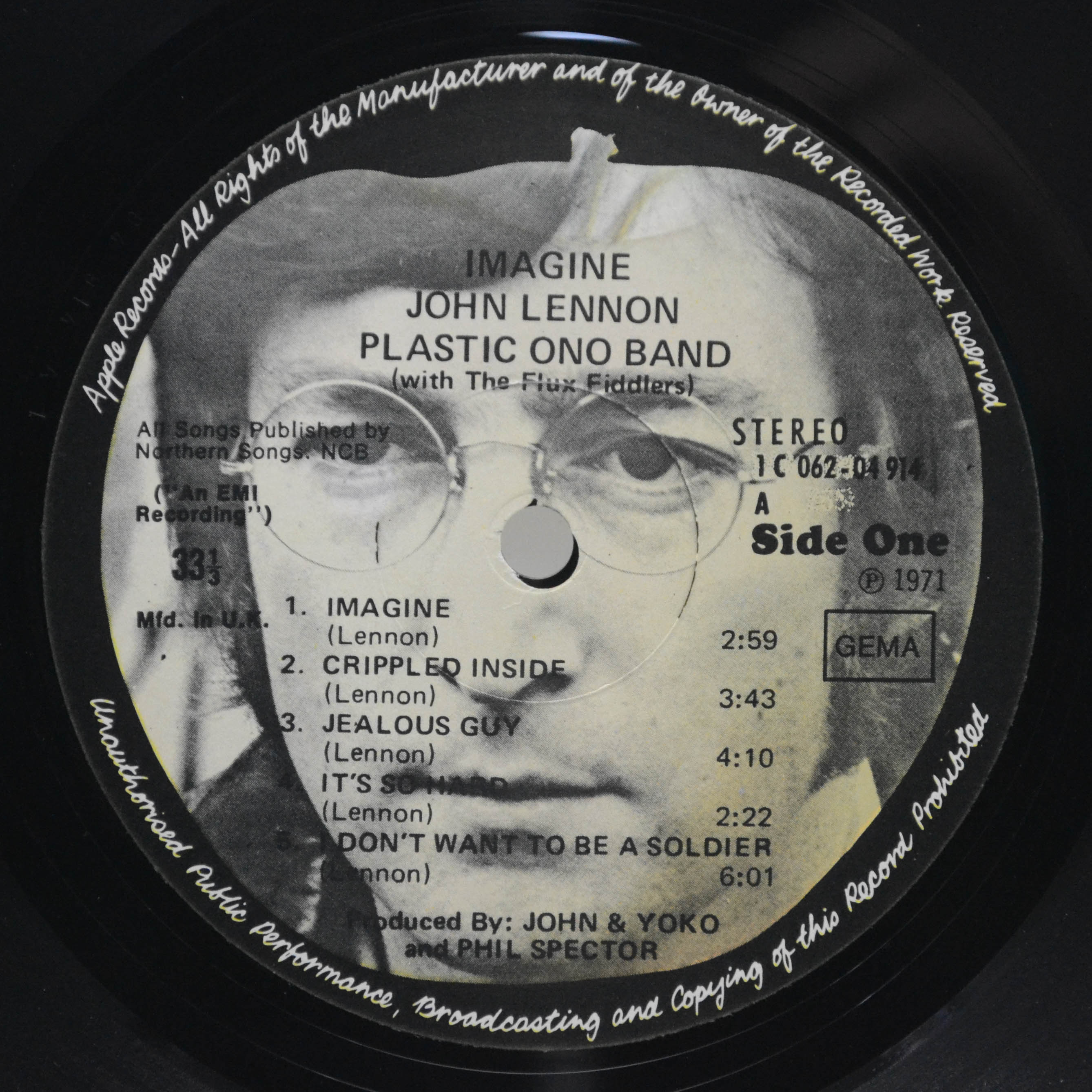 John Lennon — Imagine (poster), 1971