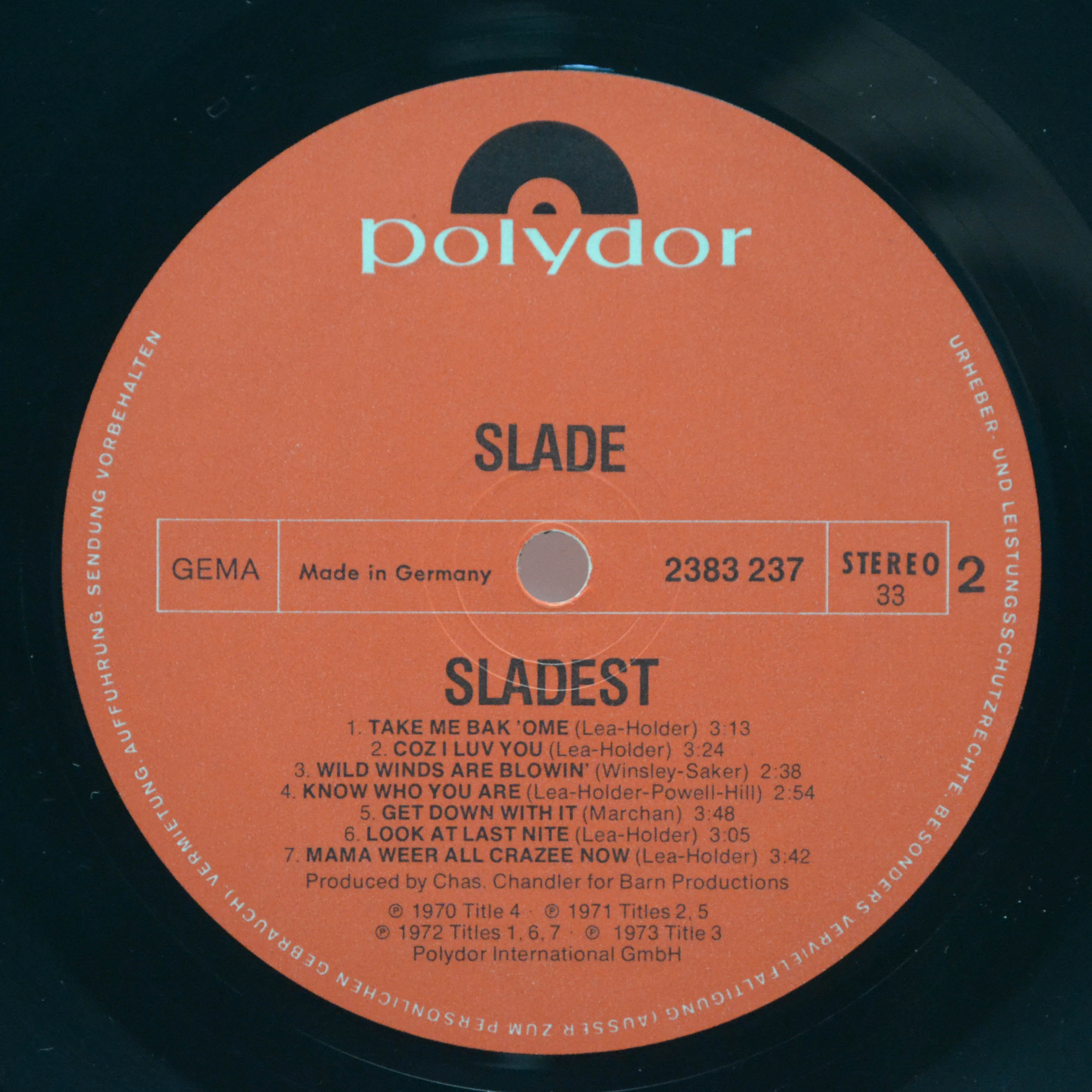 Slade — Sladest (booklet), 1973