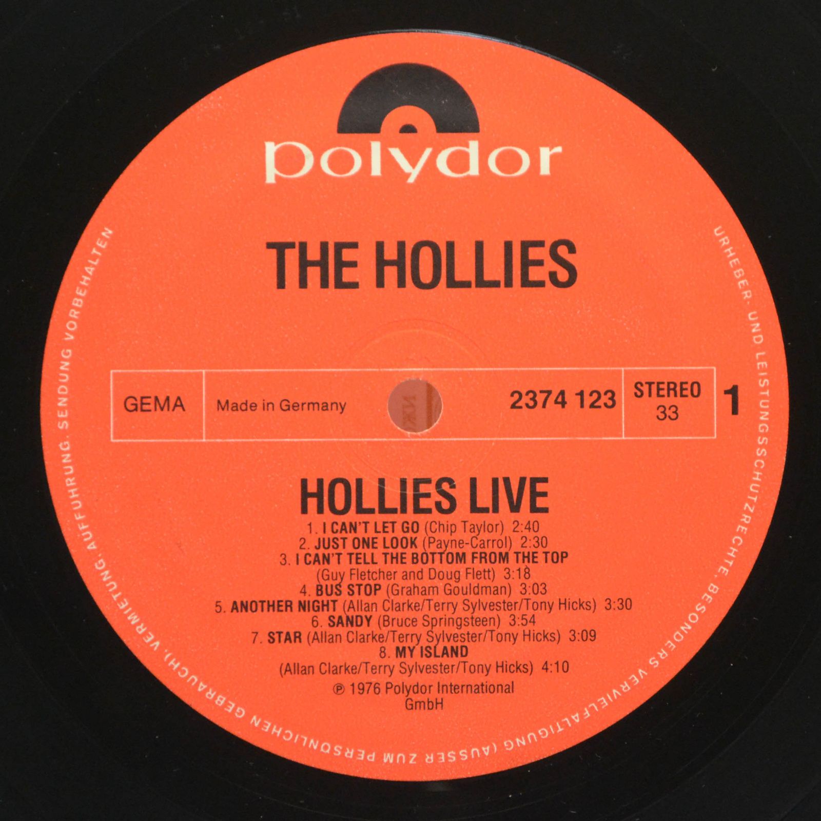 Hollies — Hollies Live, 1976