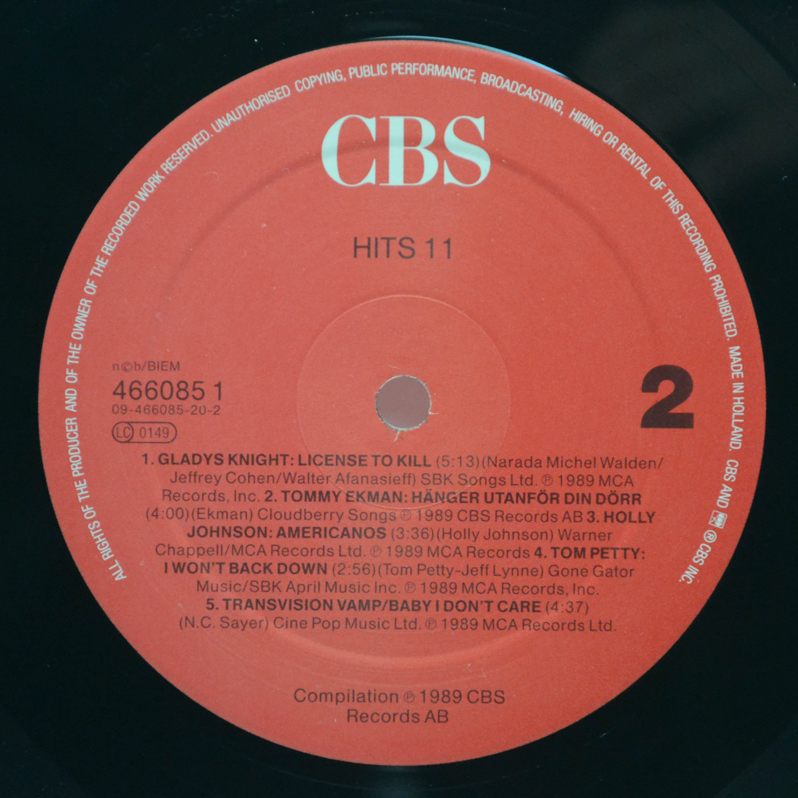 Various — Hits 11 (2LP), 1989