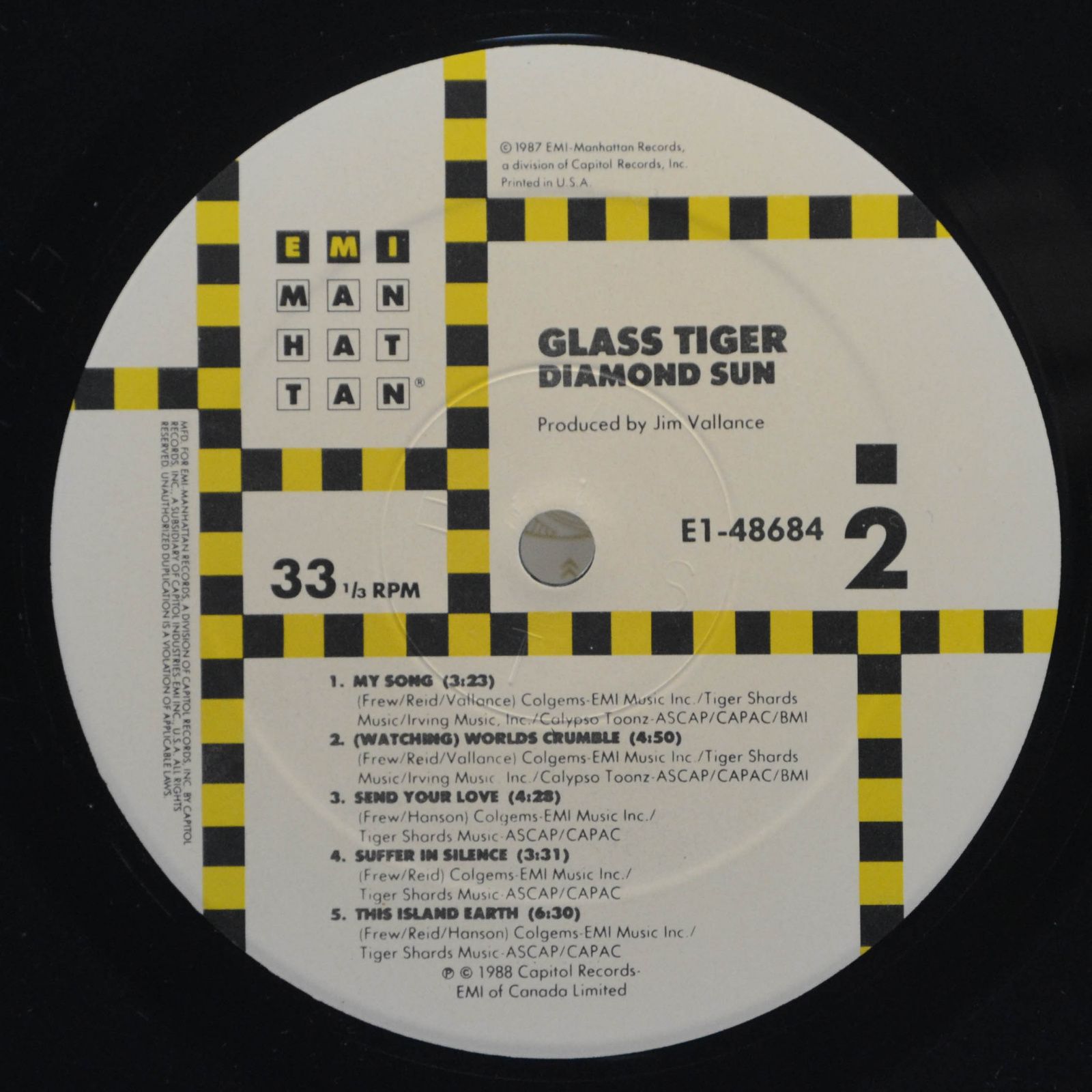 Glass Tiger — Diamond Sun, 1988