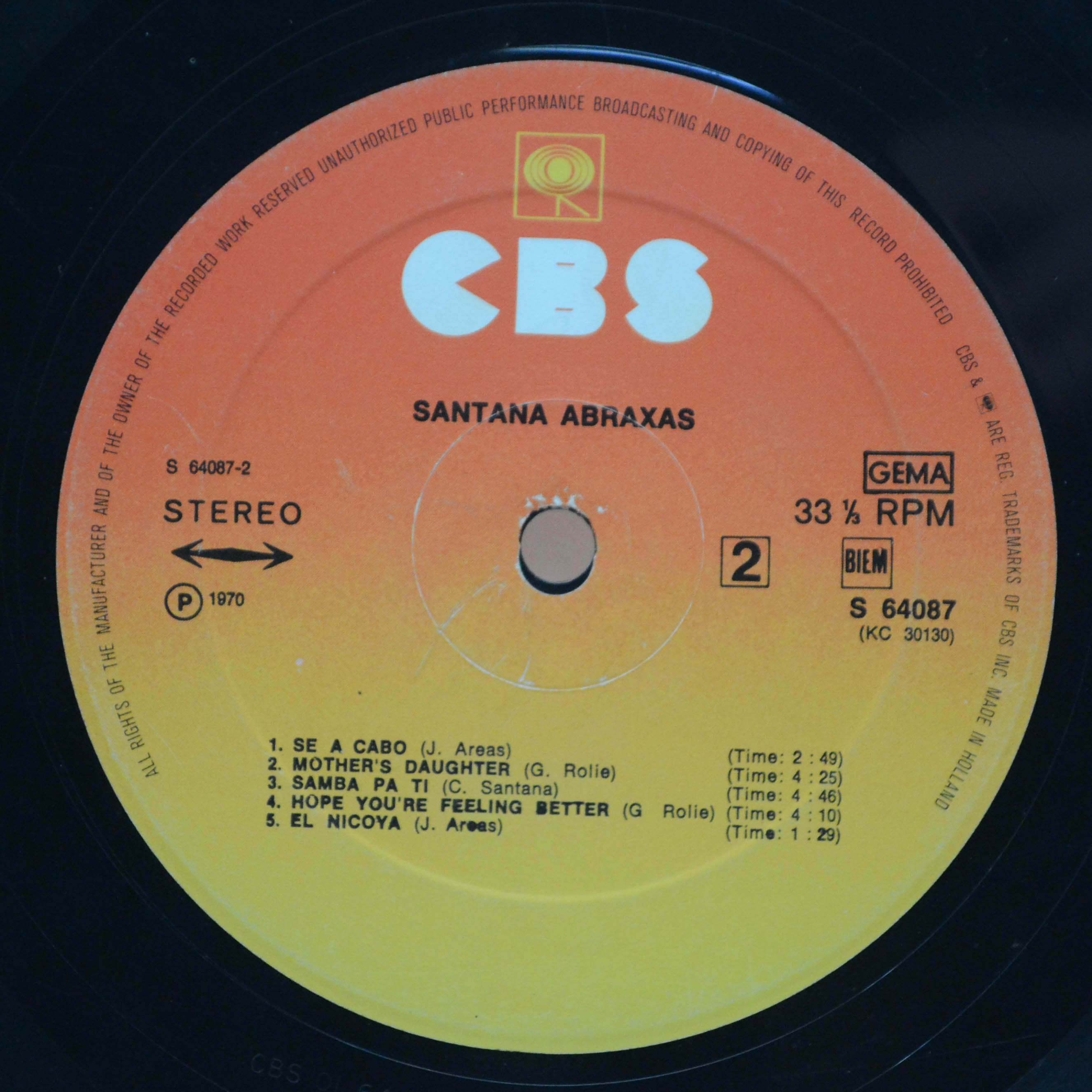 Santana — Abraxas, 1970