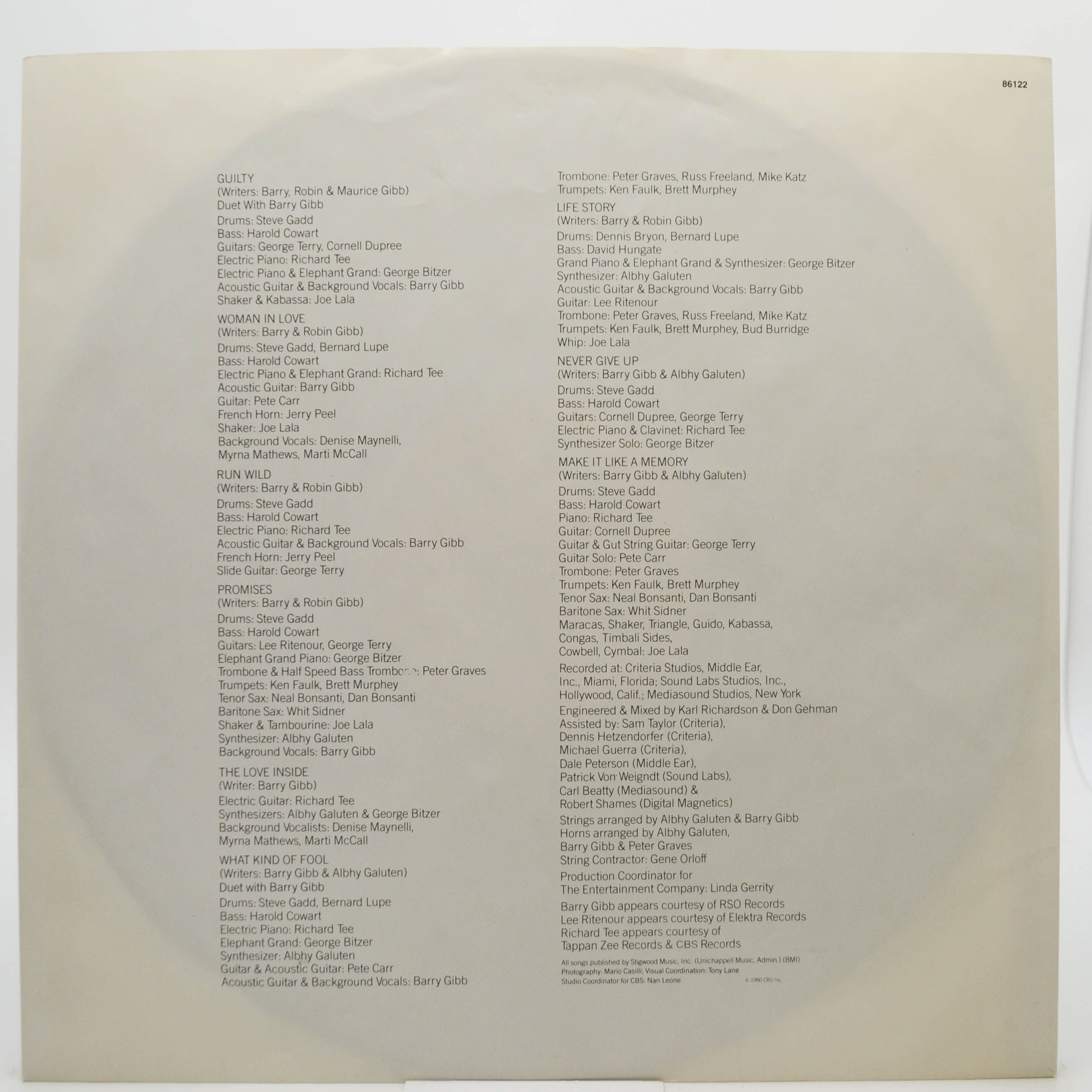 Streisand — Guilty, 1980