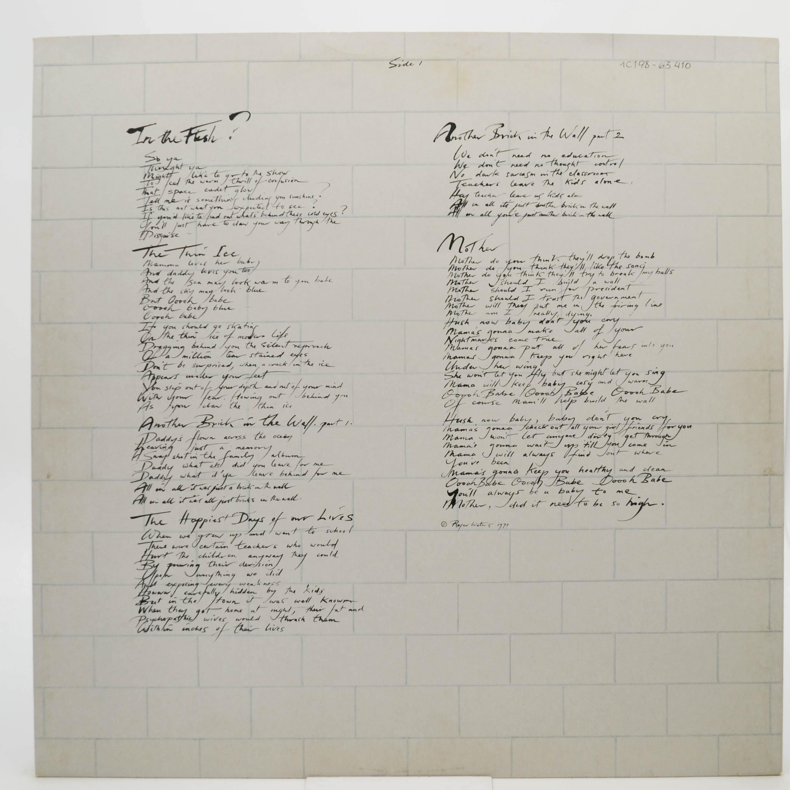 Pink Floyd — The Wall (2LP), 1979