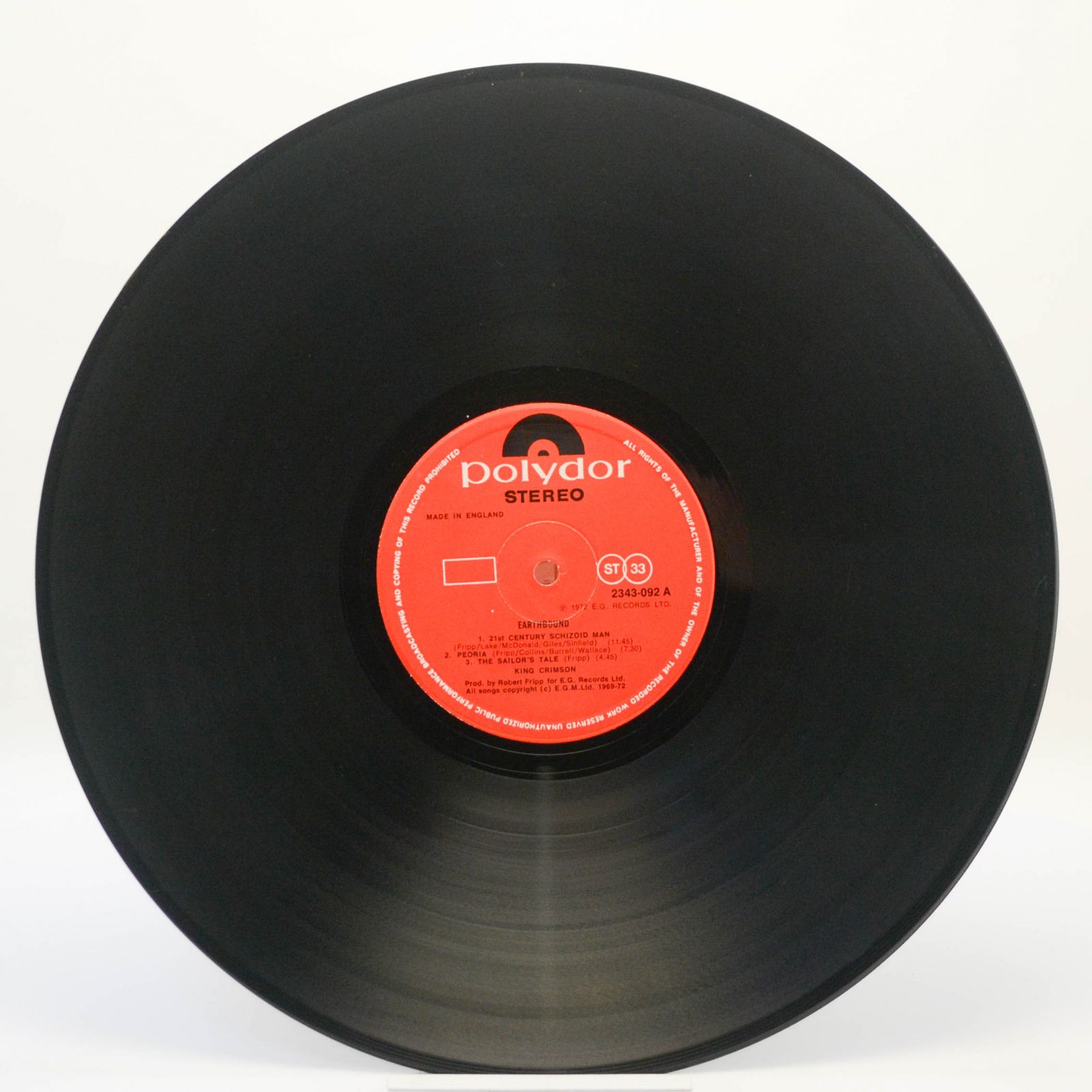 King Crimson — Earthbound (UK), 1972