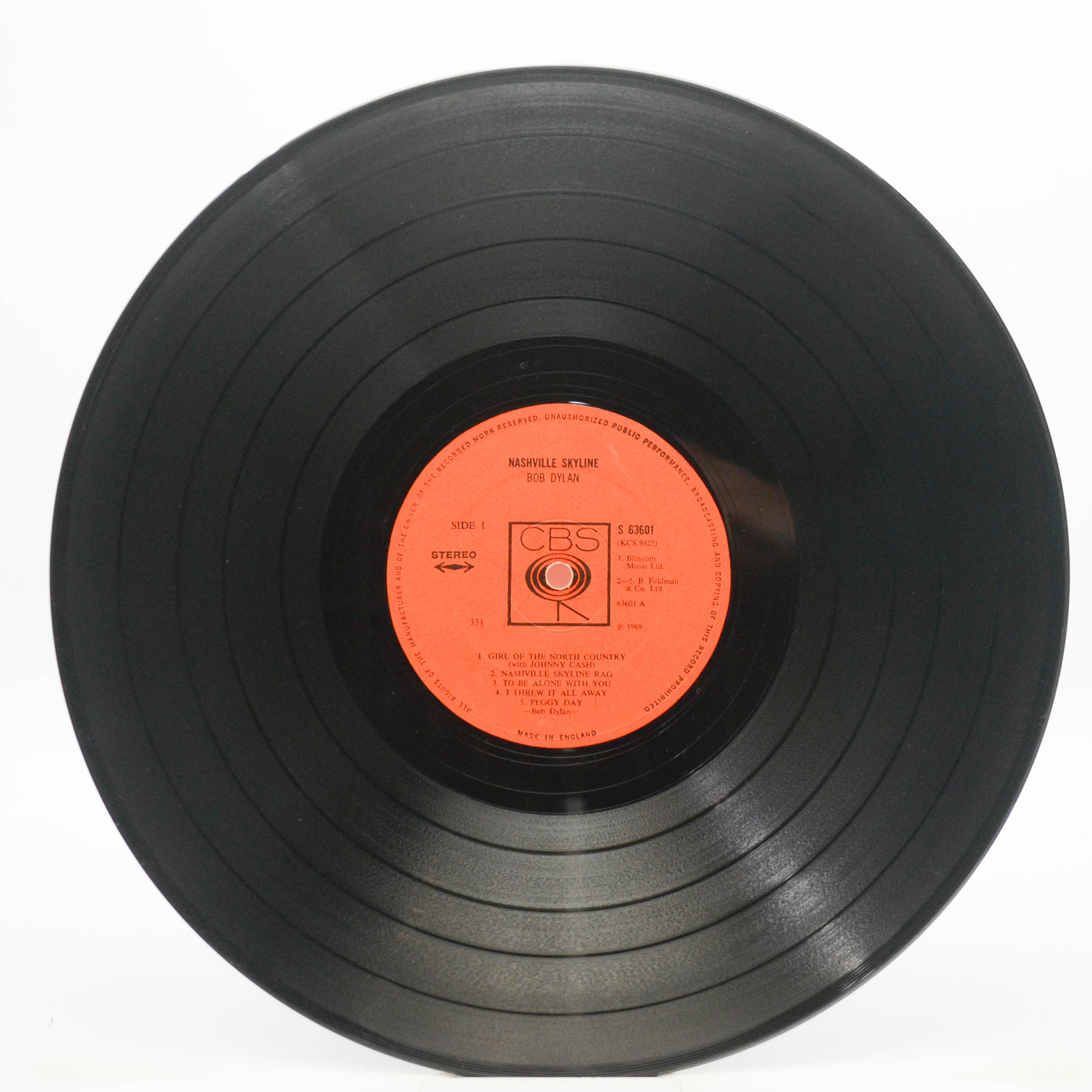 Bob Dylan — Nashville Skyline (UK), 1969