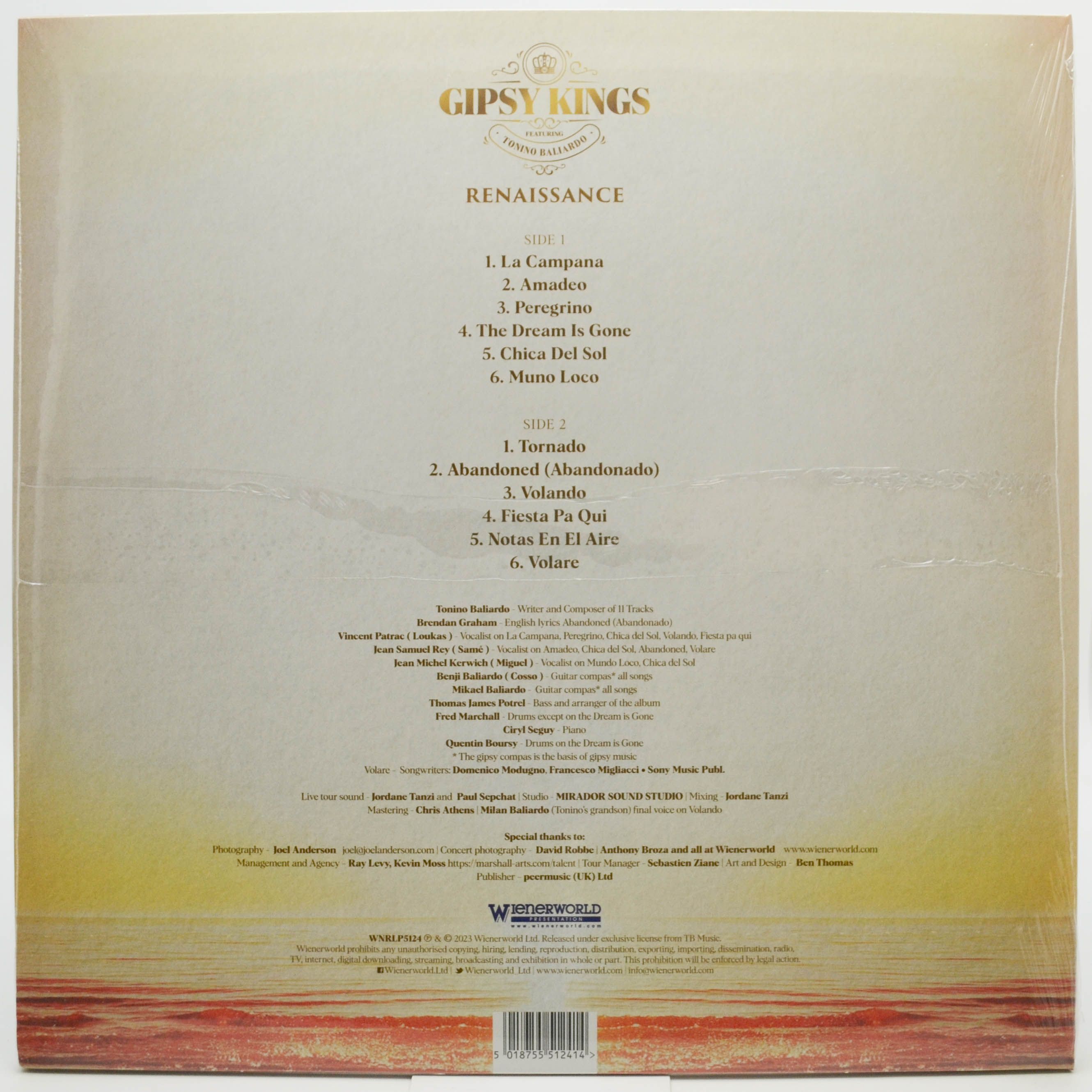 Gipsy Kings Featuring Tonino Baliardo — Renaissance, 2023