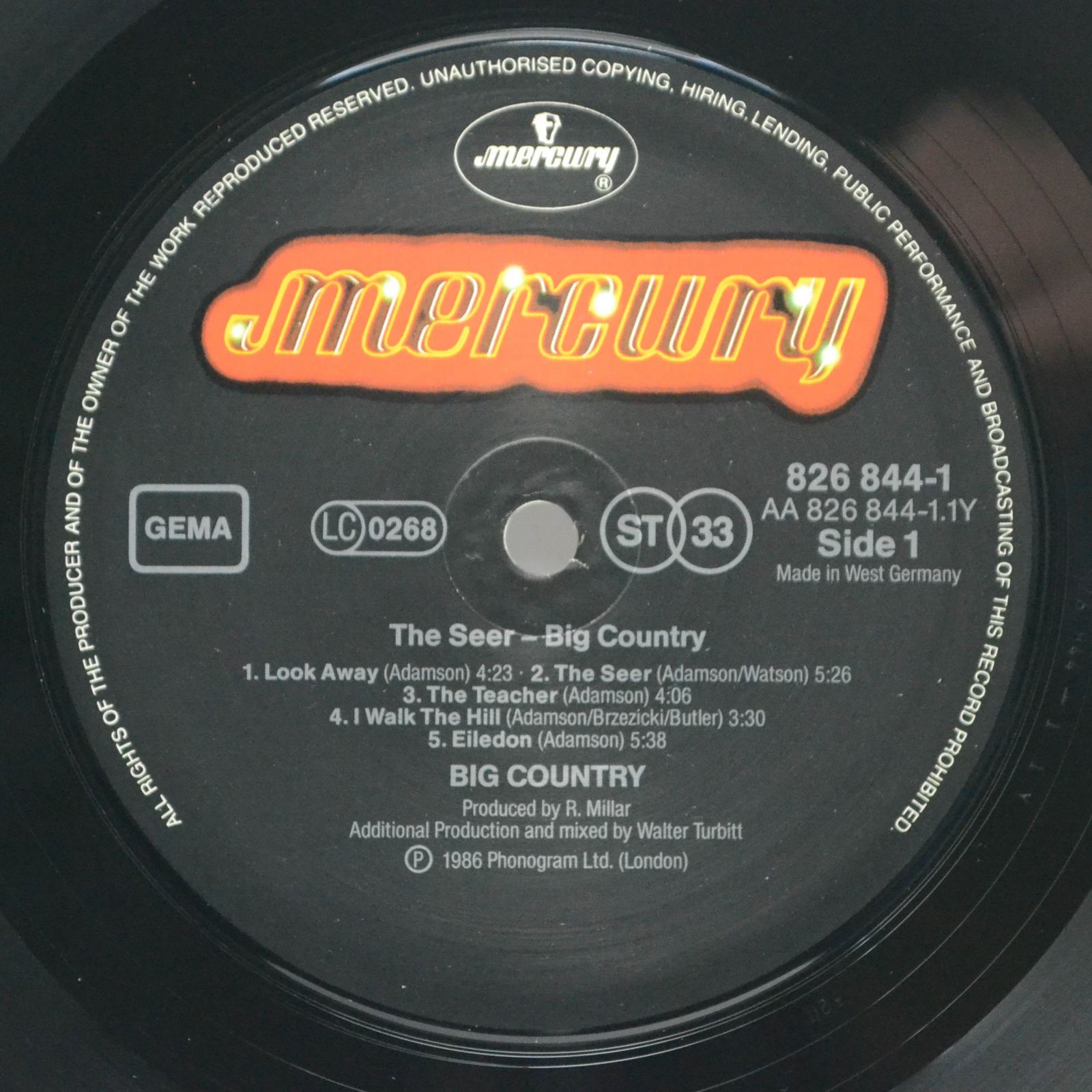 Big Country — The Seer, 1986