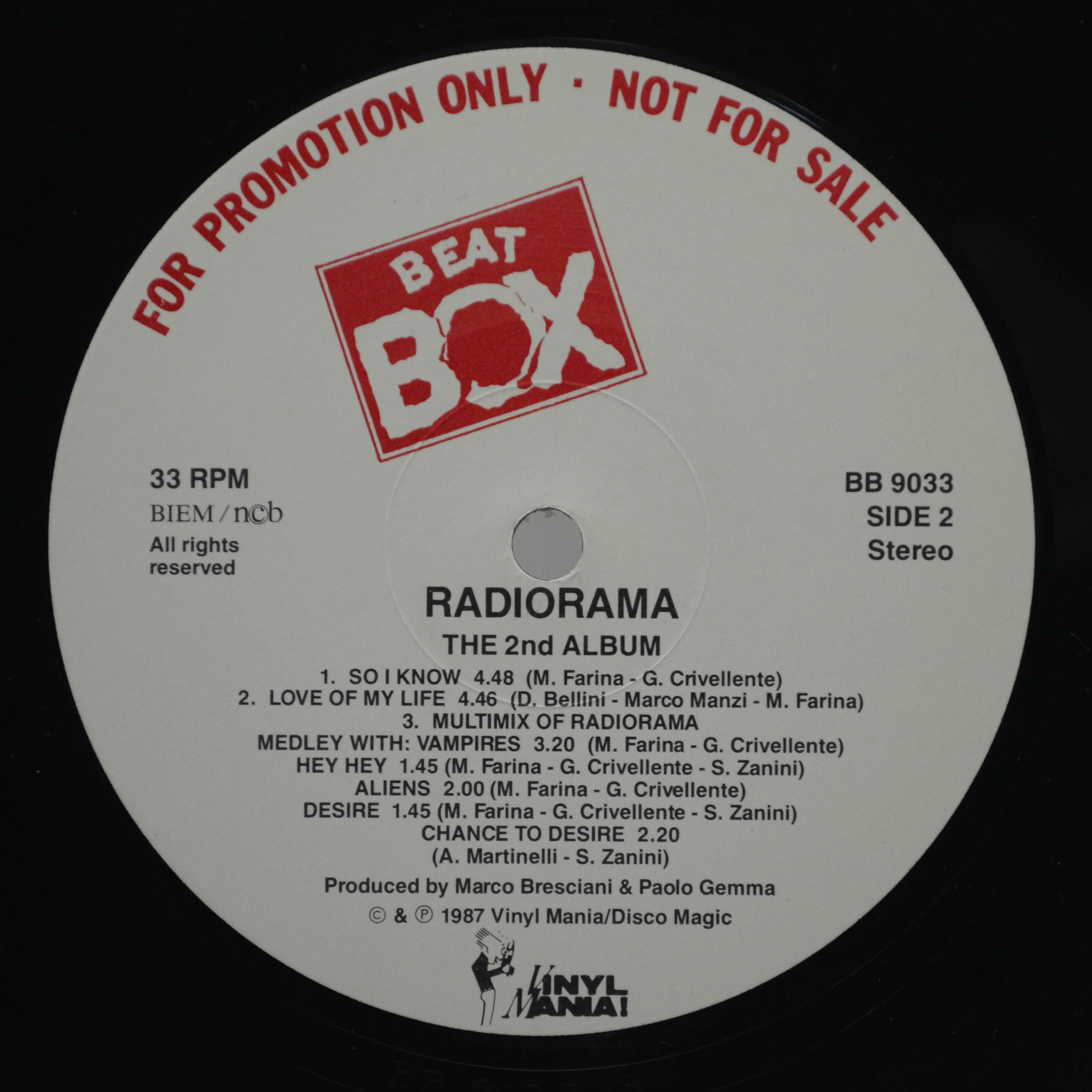 Radiorama — The 2nd Album, 1987
