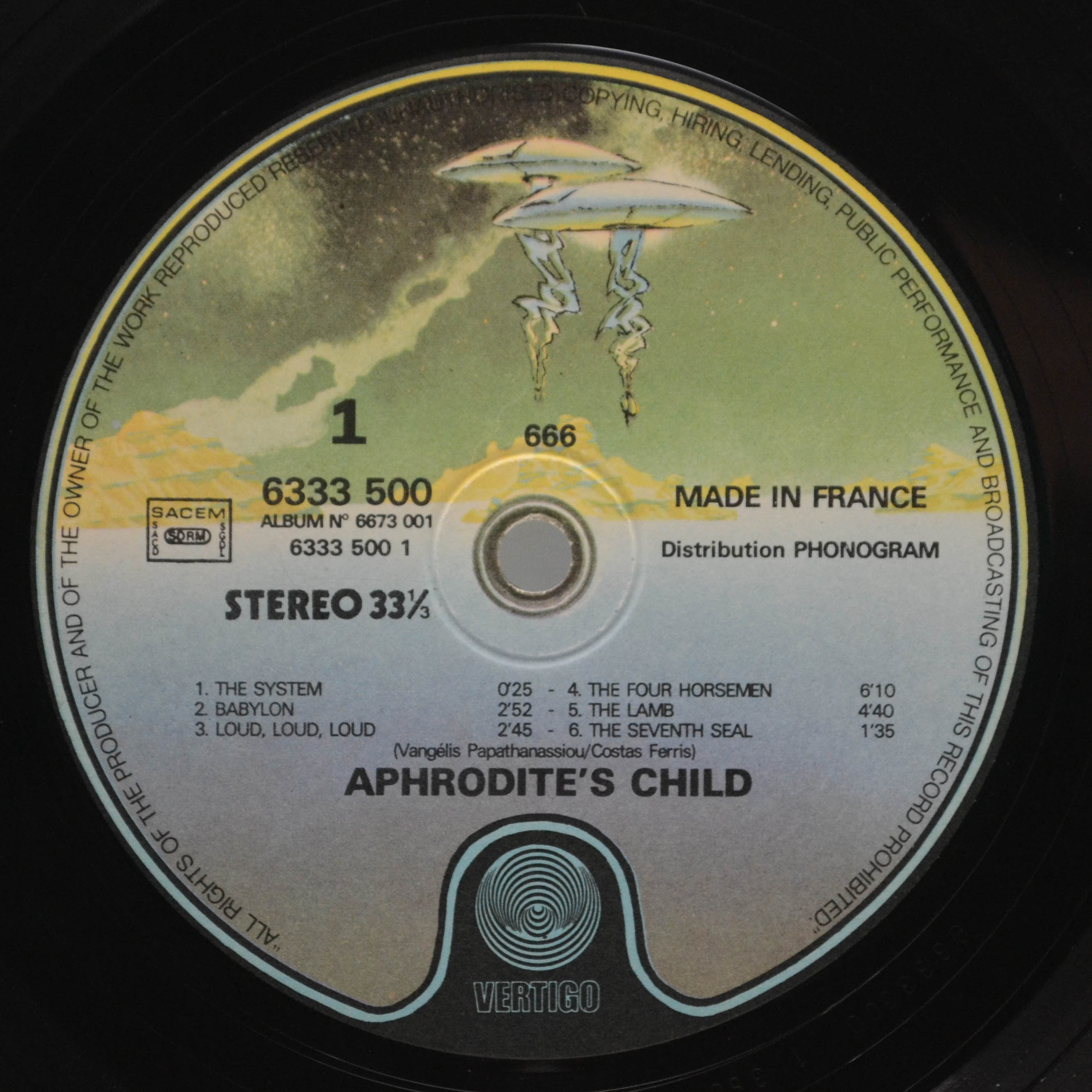 Aphrodite's Child — 666 (2LP, France), 1972