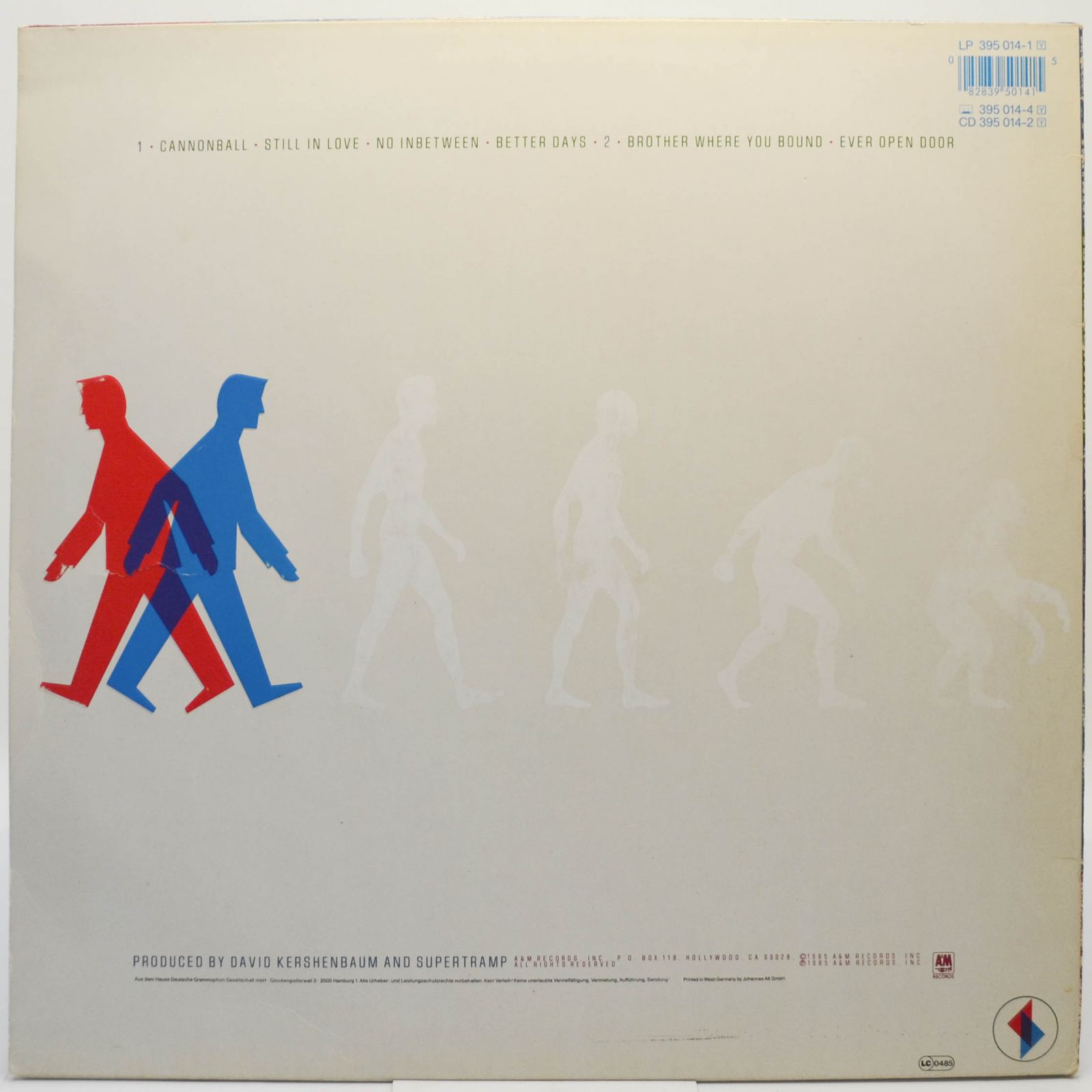 Supertramp — Brother Where You Bound, 1985