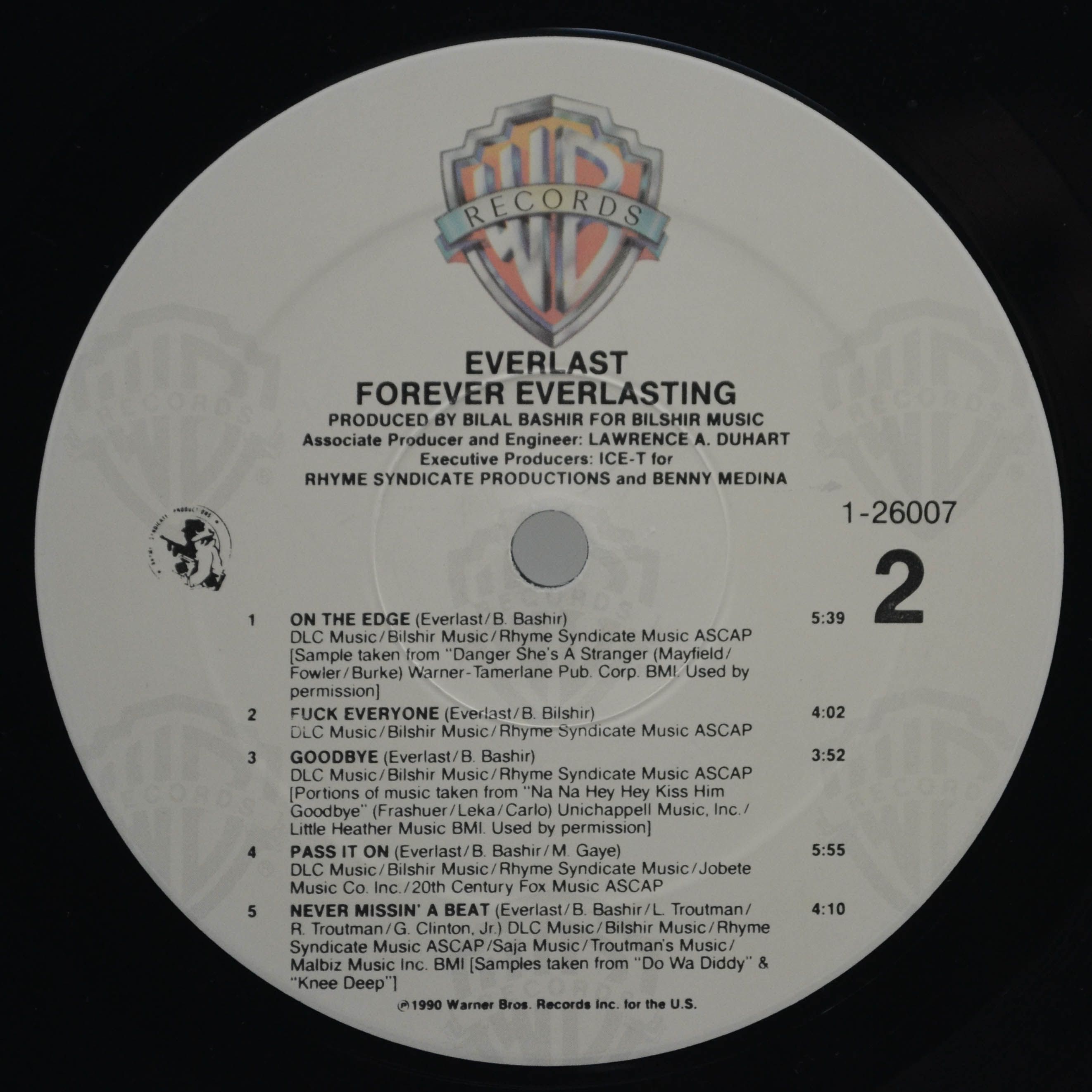 Everlast — Forever Everlasting (1-st, USA), 1990