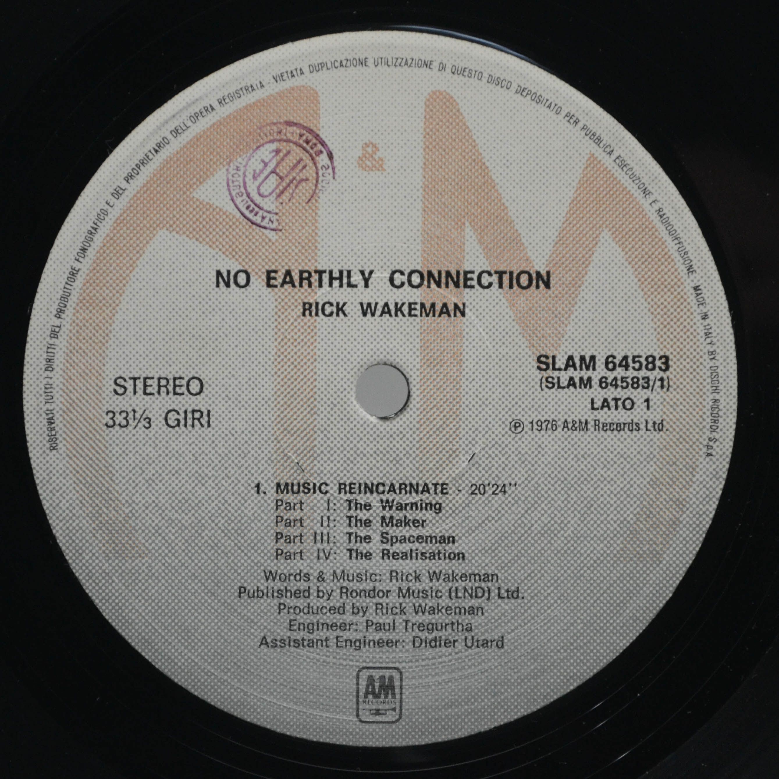 Rick Wakeman — No Earthly Connection, 1976