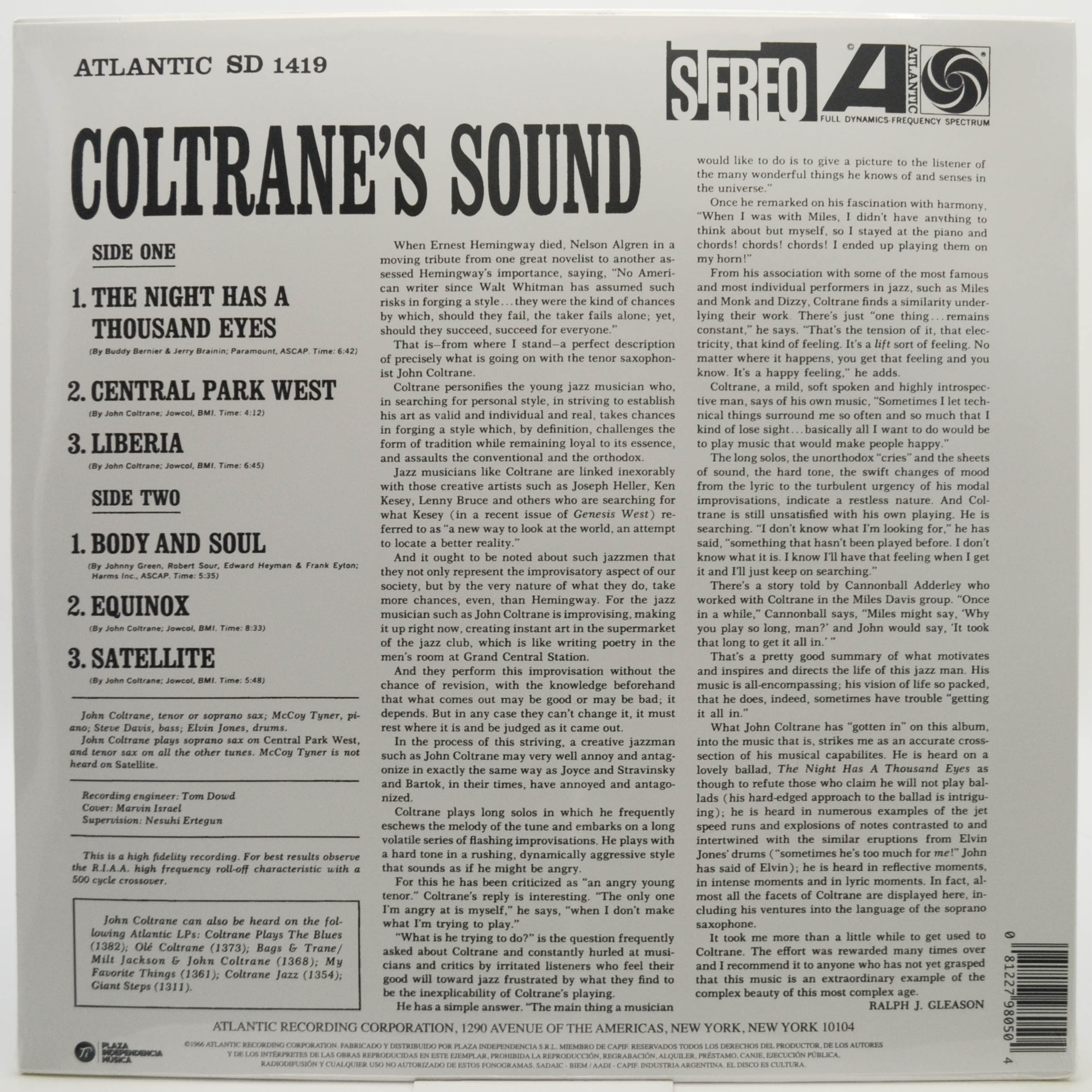 John Coltrane — Coltrane's Sound, 1964