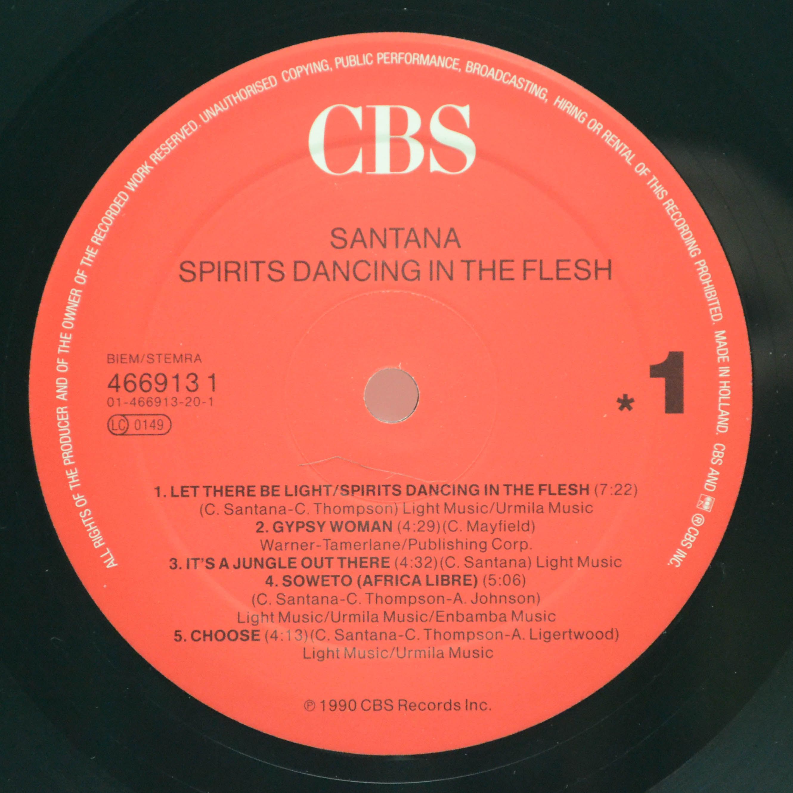 Santana — Spirits Dancing In The Flesh, 1990