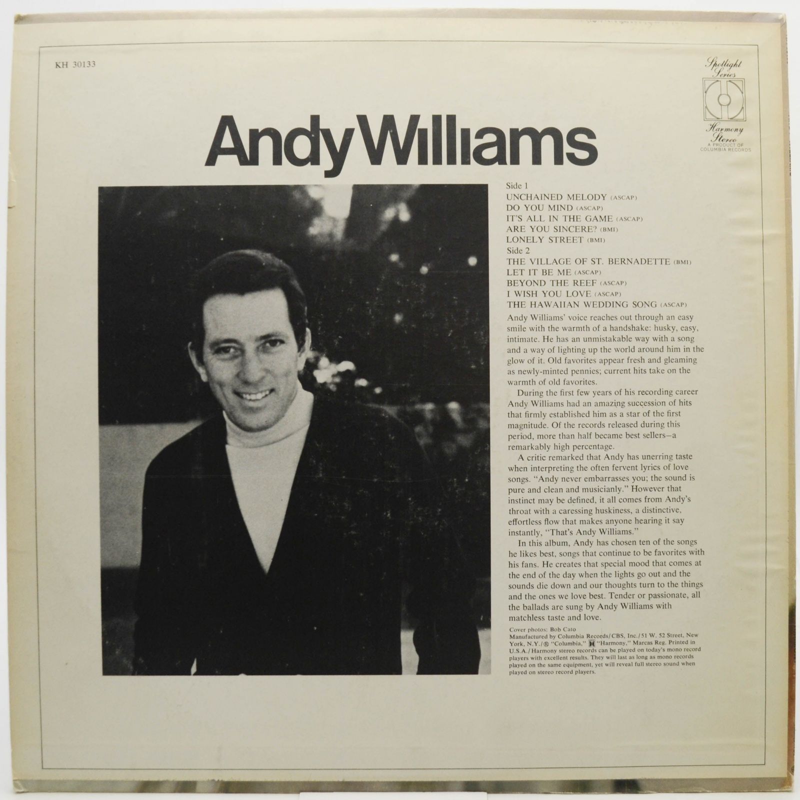 Andy Williams — Andy Williams (1-st, USA), 1970