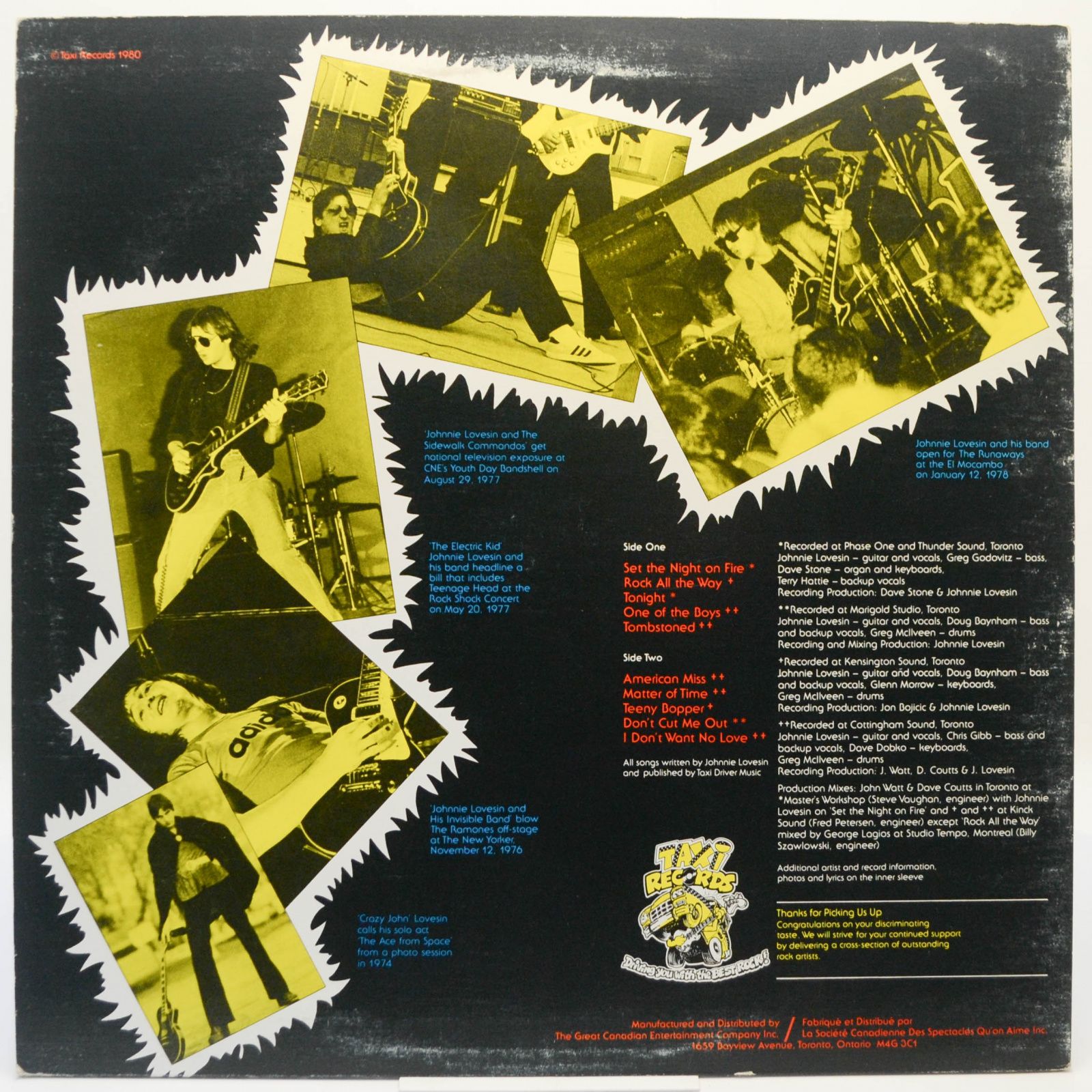 Lovesin — Set The Night On Fire, 1980