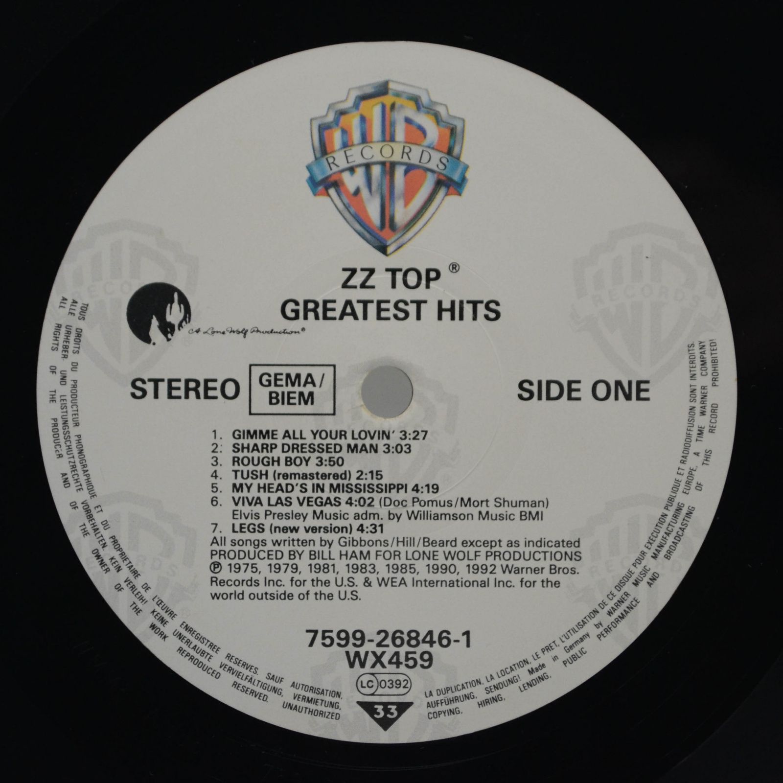 ZZ Top — Greatest Hits, 1992