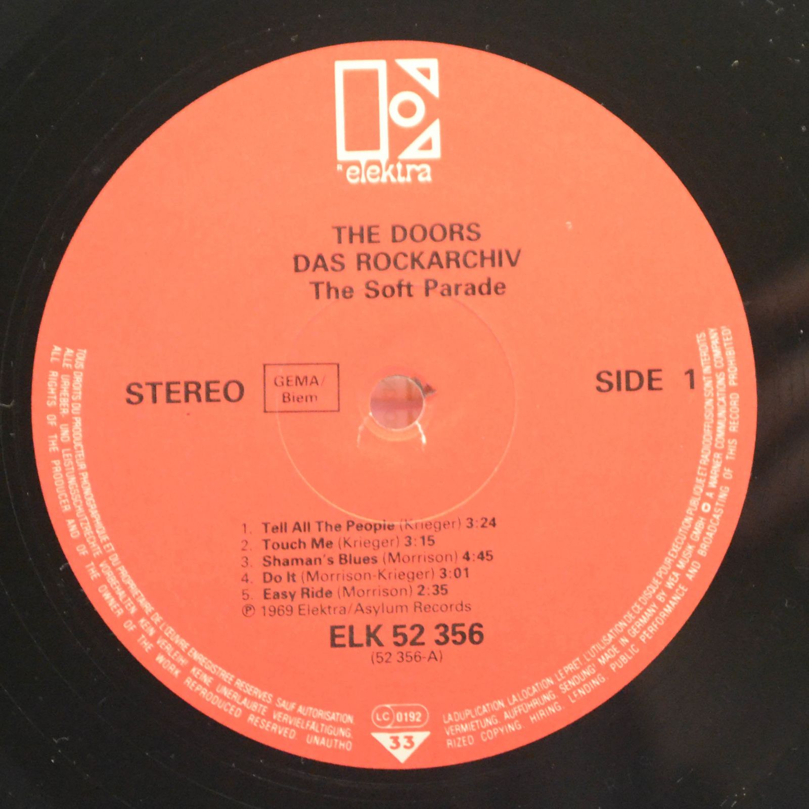 Doors — The Soft Parade, 1984