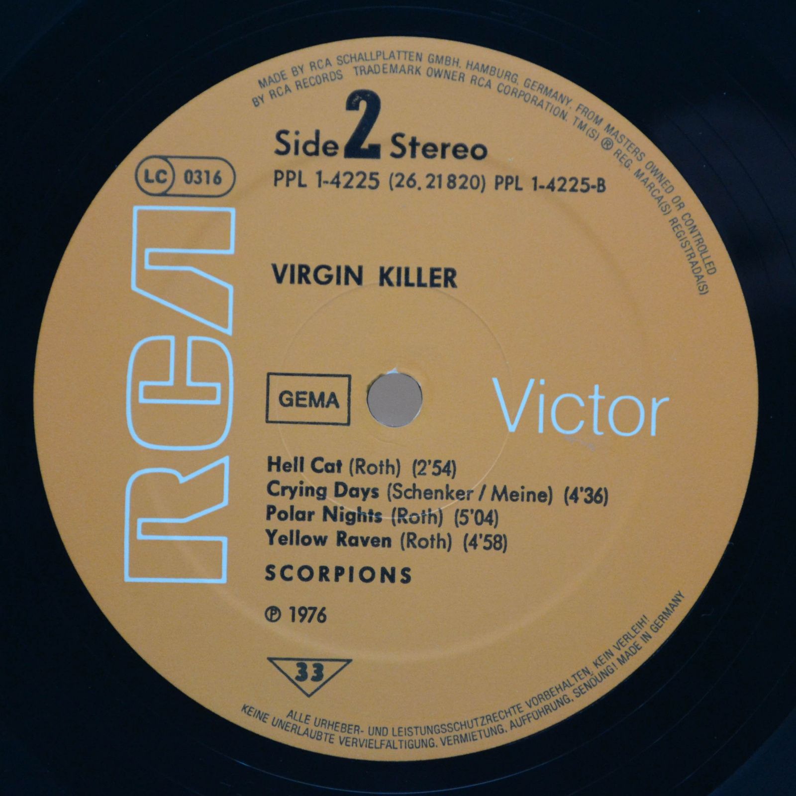 Scorpions — Virgin Killer (Germany), 1976