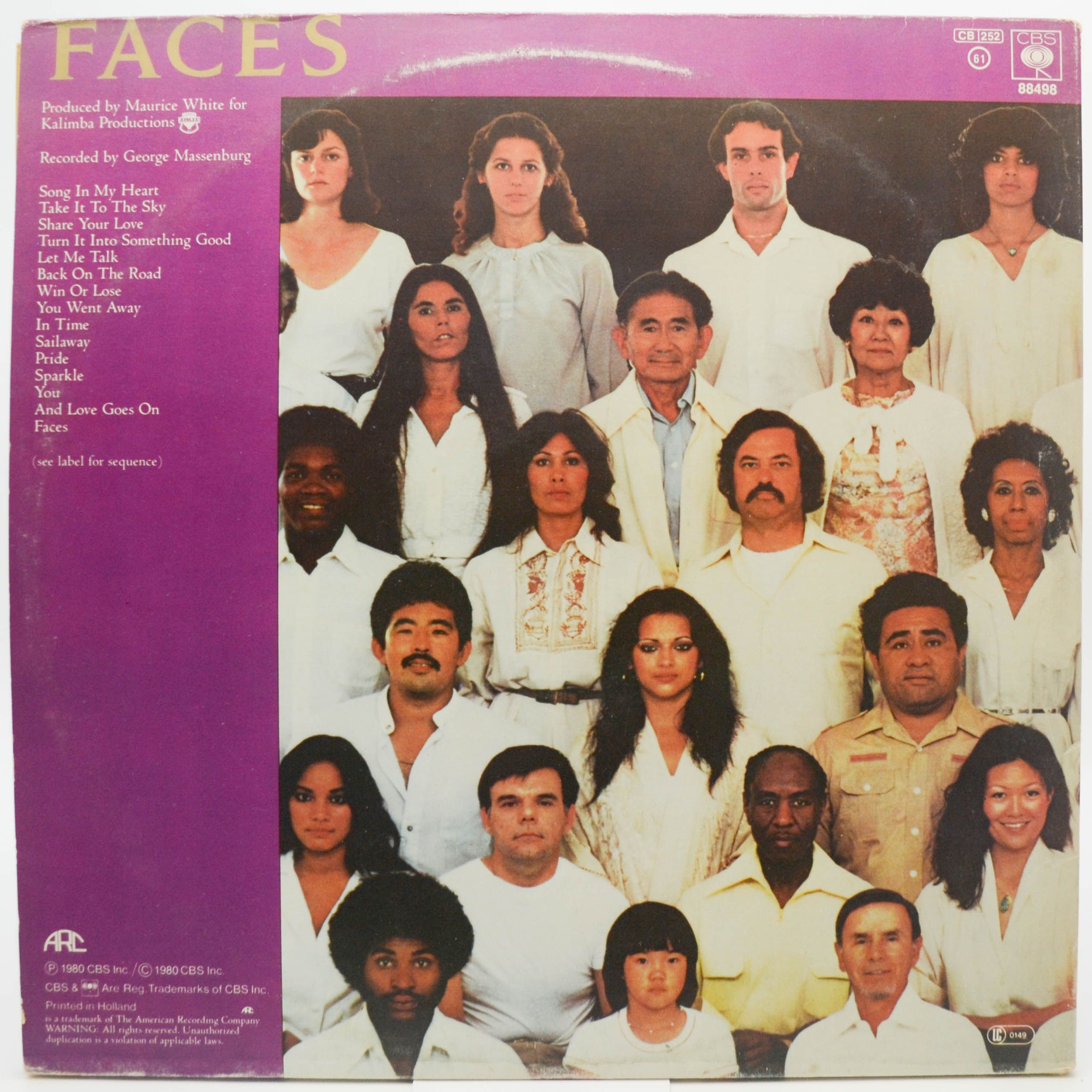 Earth Wind & Fire — Faces (2LP), 1980