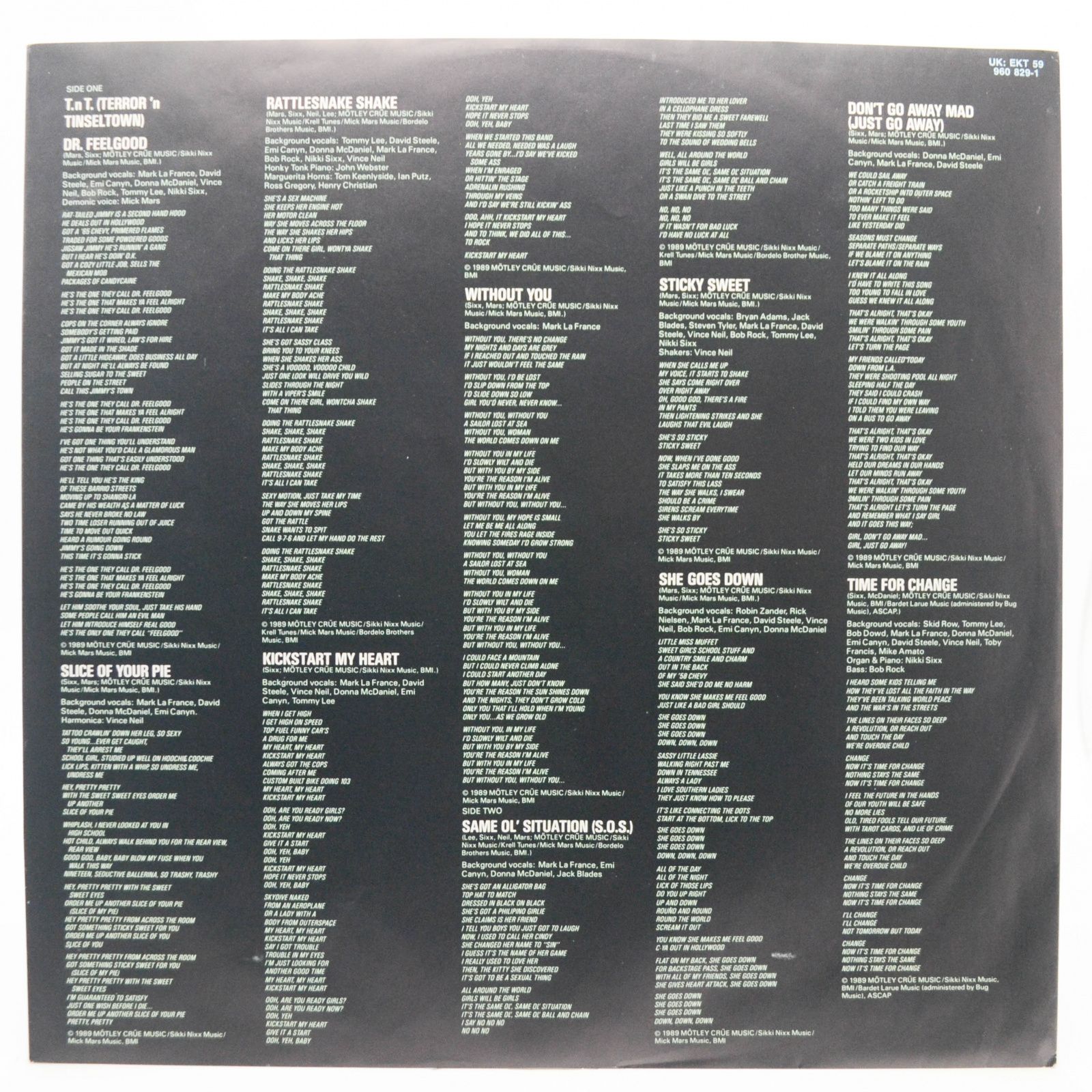 Mötley Crüe — Dr. Feelgood, 1989