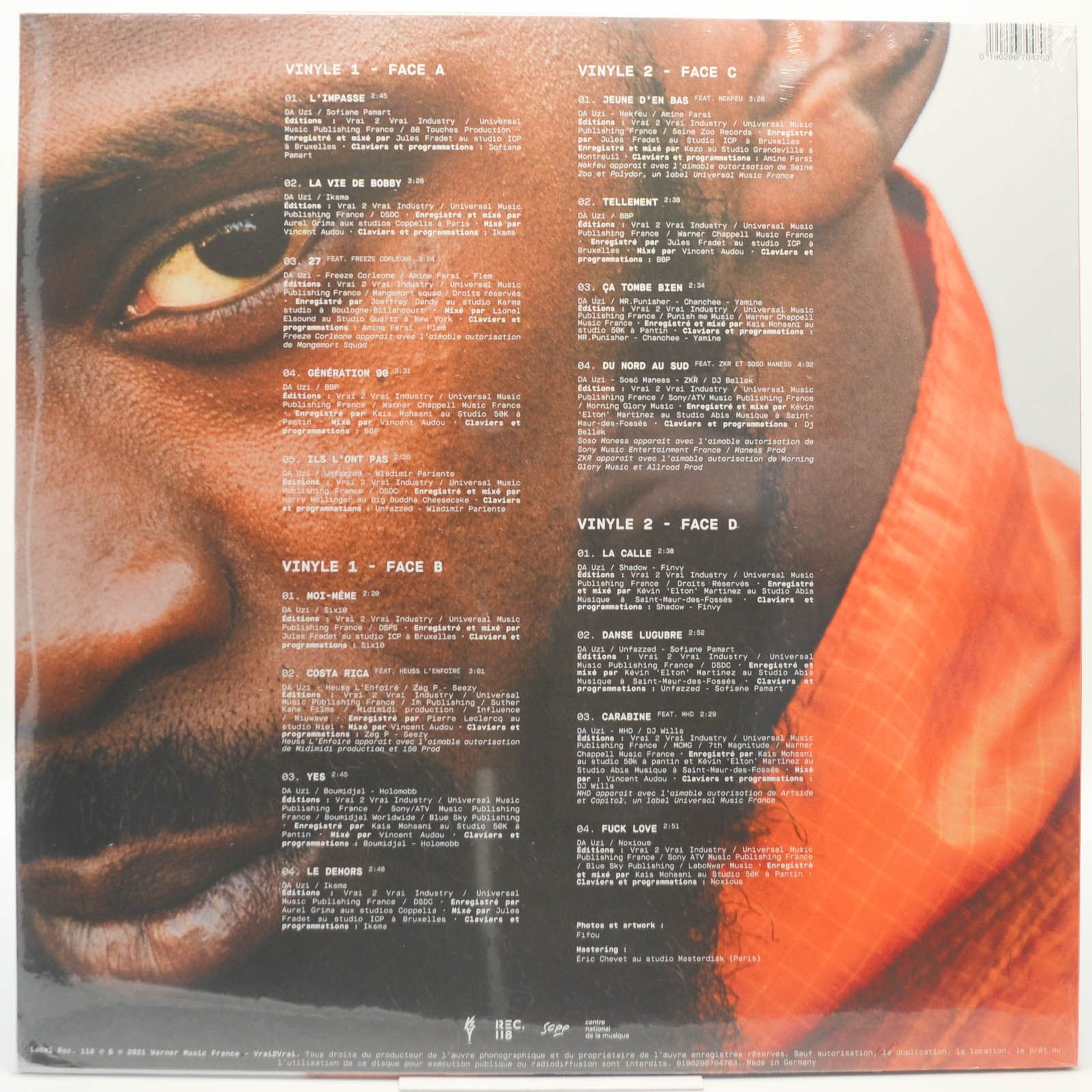 Da Uzi — Vrai 2 Vrai (2LP), 2021