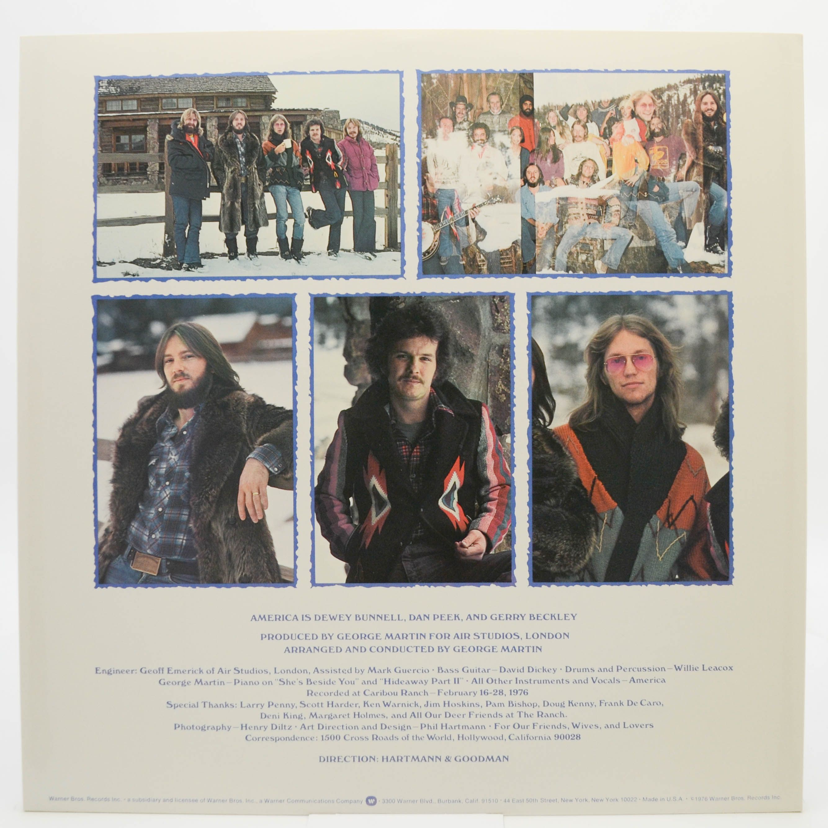 America — Hideaway (1-st, USA), 1976