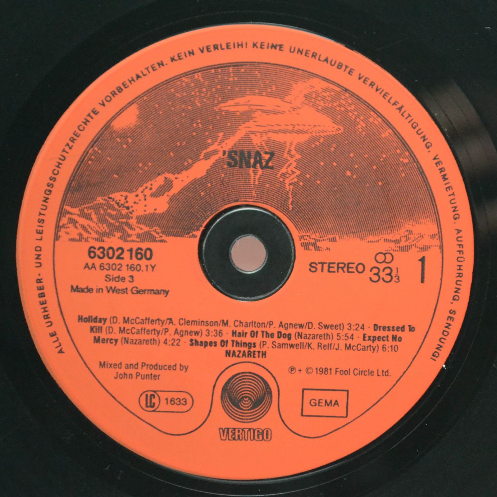 Nazareth — 'Snaz (2LP), 1981