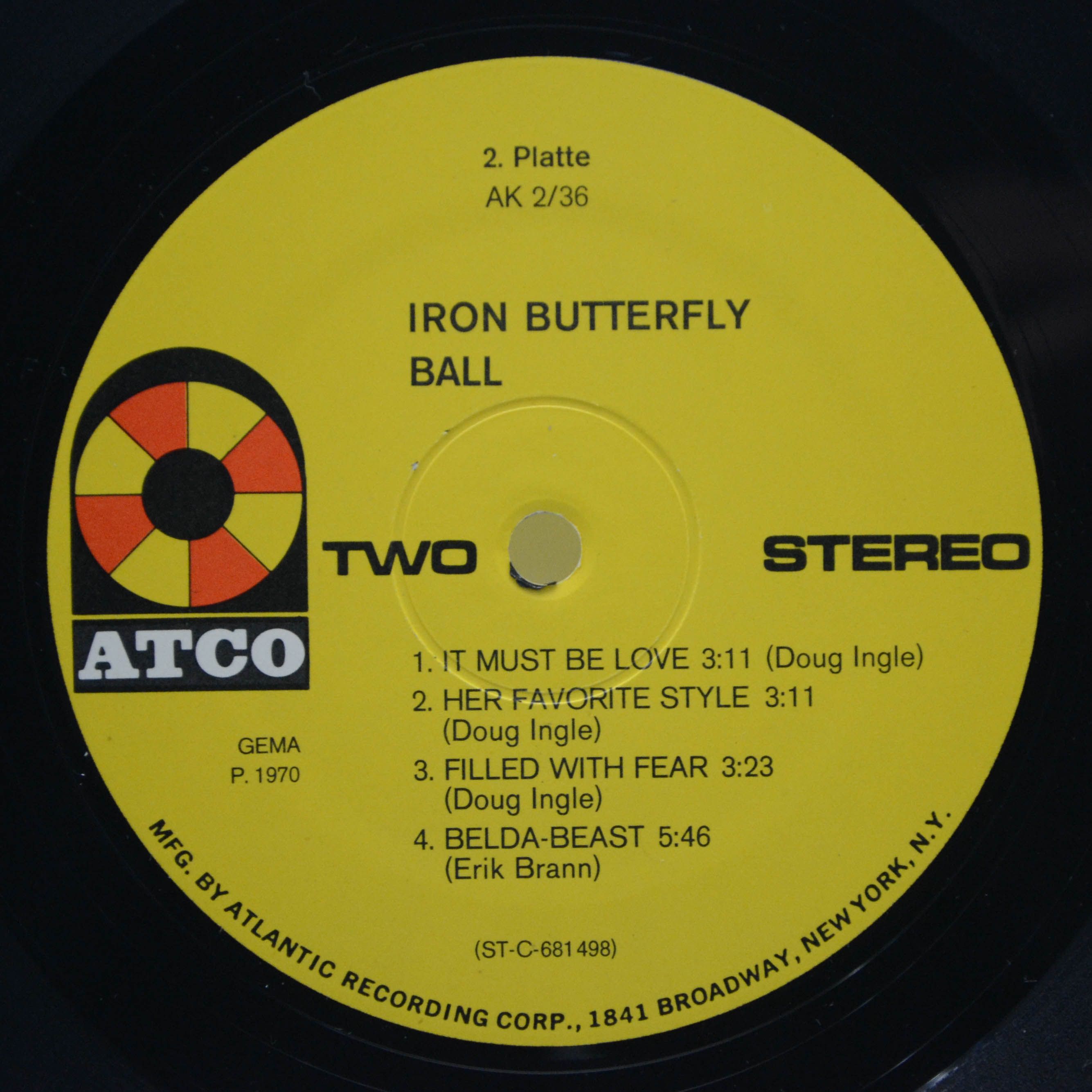Iron Butterfly — Iron Butterfly (2LP), 1970