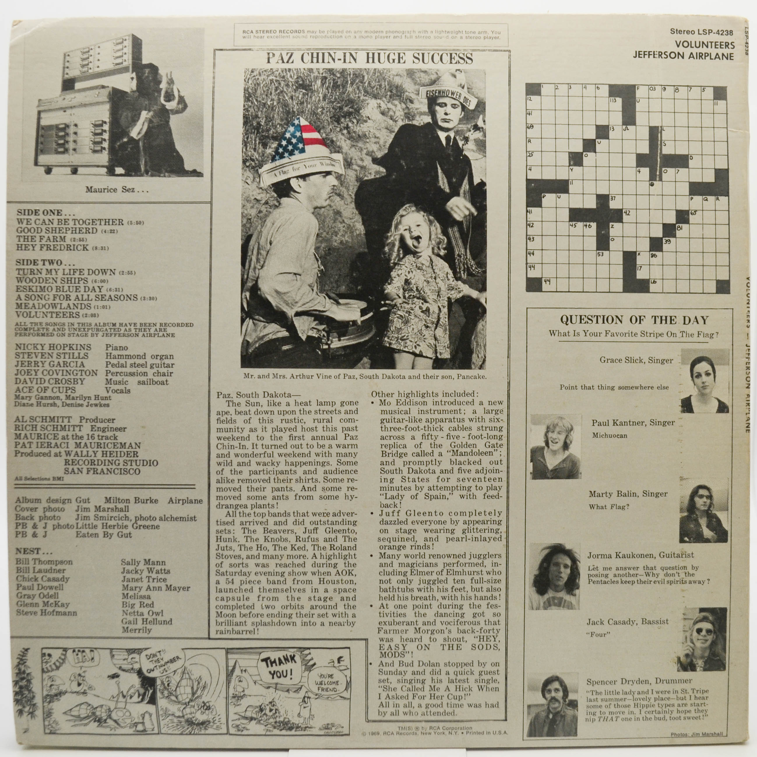 Jefferson Airplane — Volunteers (1-st, USA), 1969