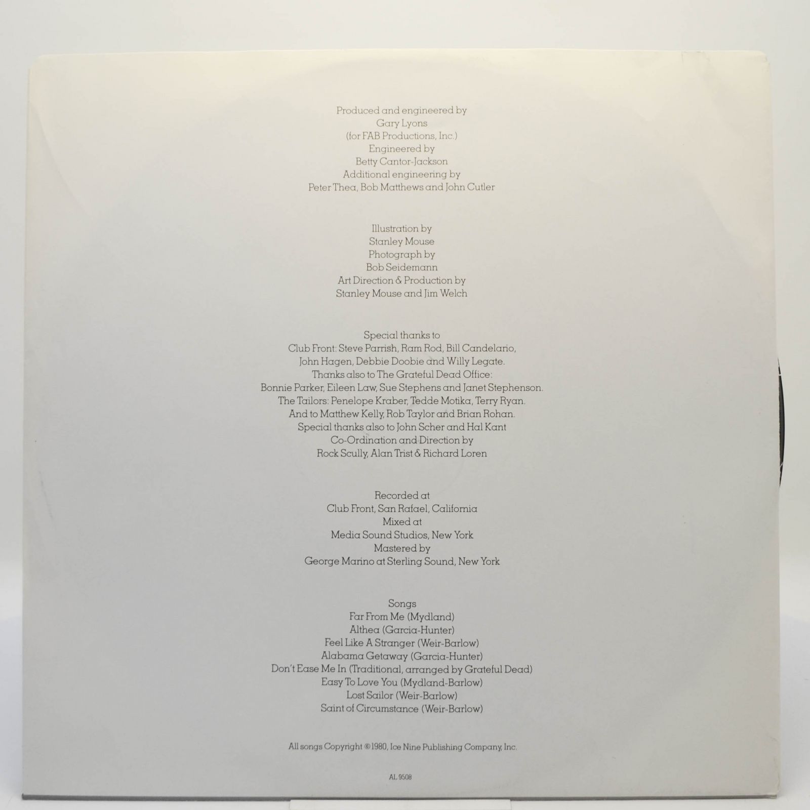 Grateful Dead — Go To Heaven, 1980