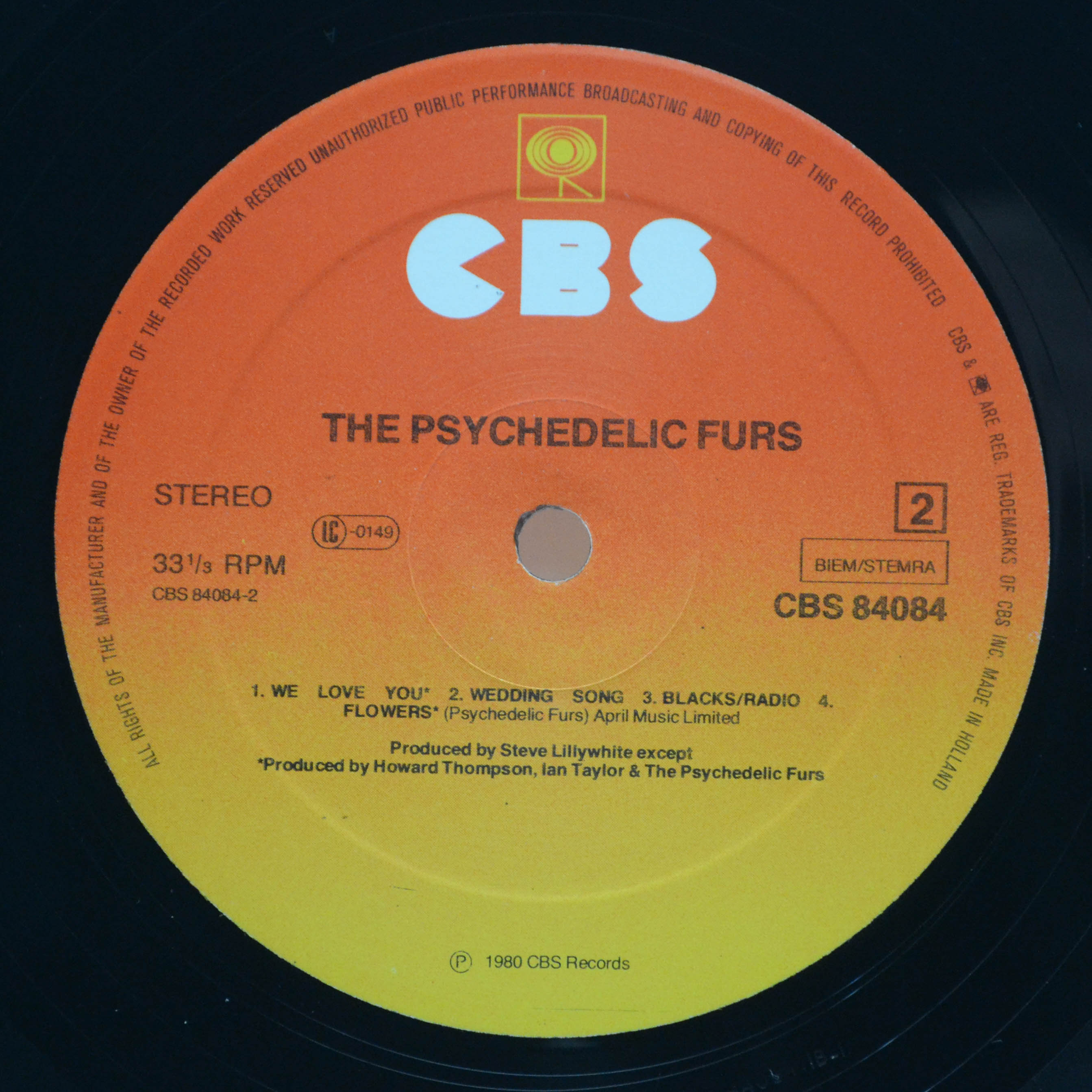 Psychedelic Furs — The Psychedelic Furs, 1980