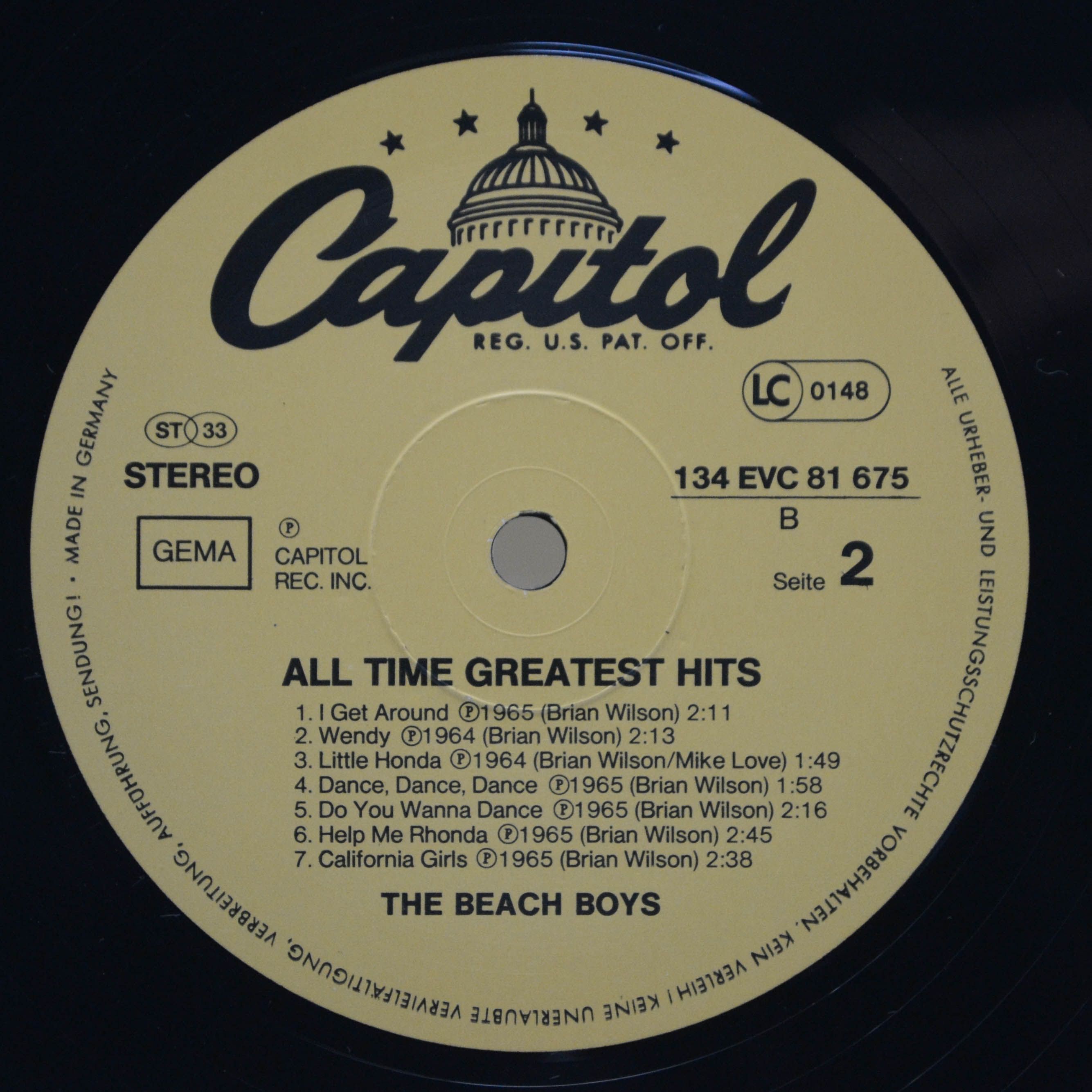 Beach Boys — All Time Greatest Hits (2LP), 1974