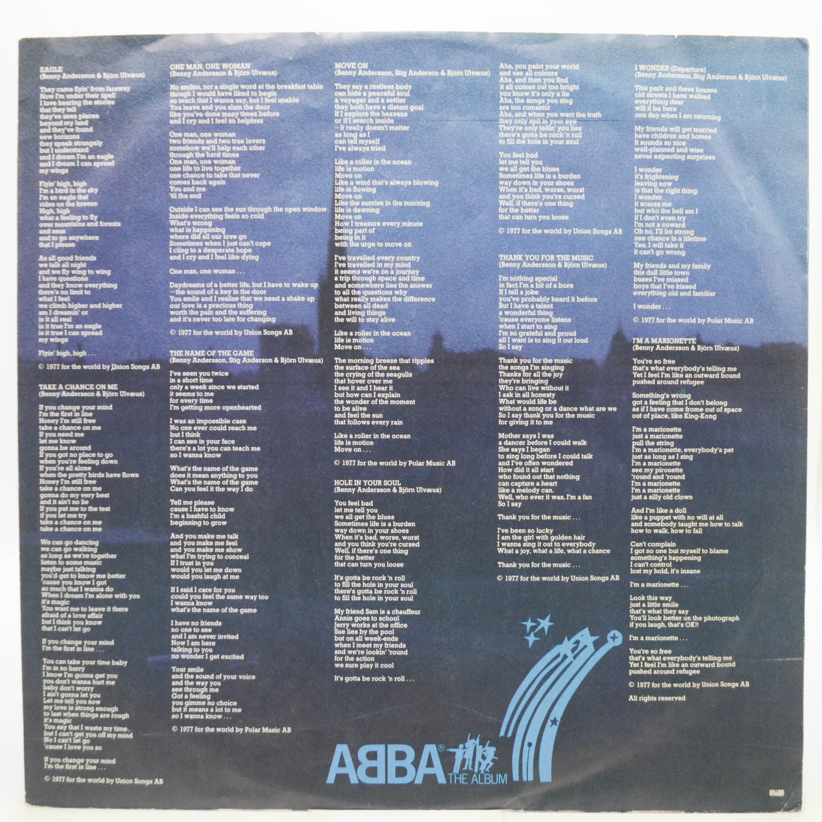 ABBA — The Album (1-st, Sweden), 1977
