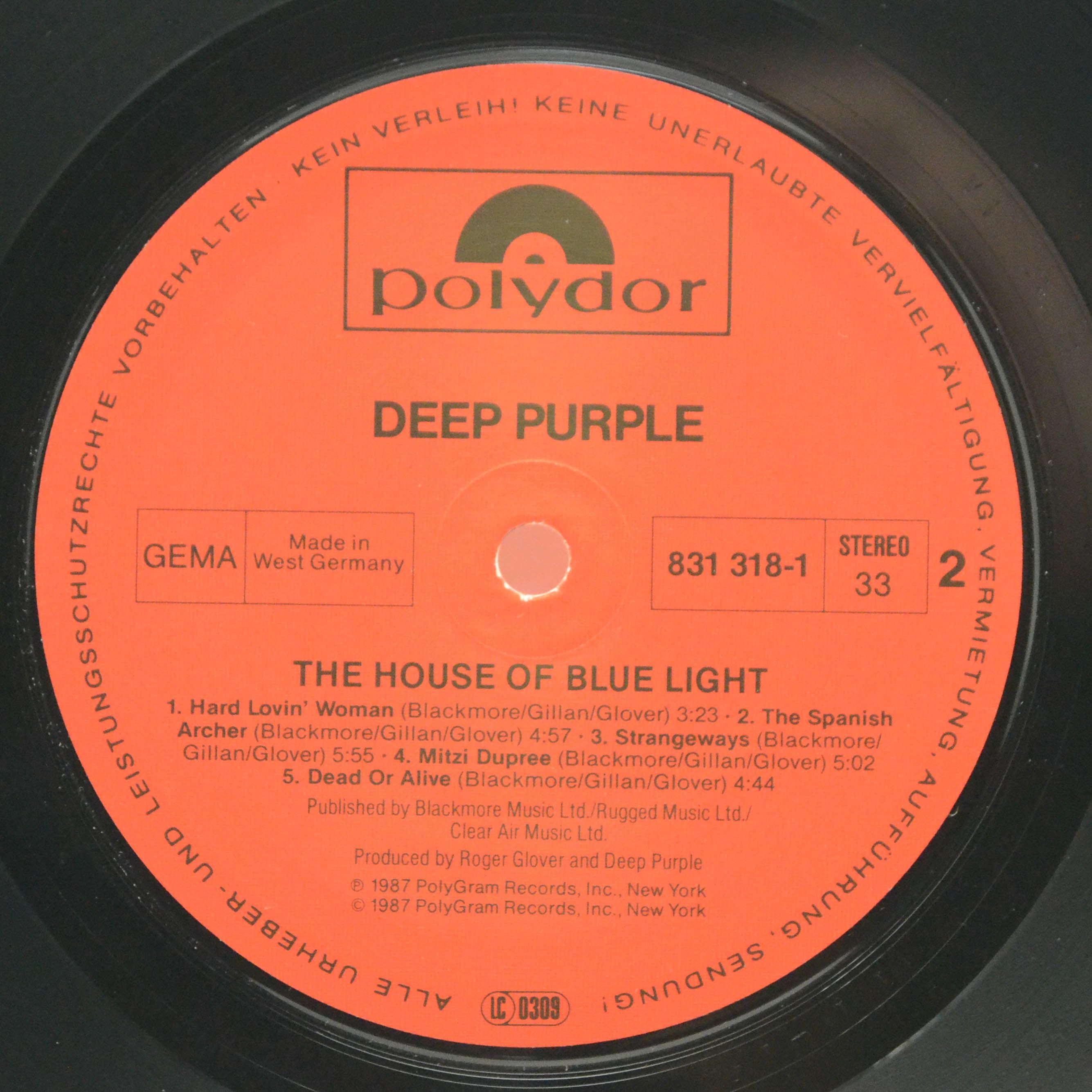 Deep Purple — The House Of Blue Light, 1987