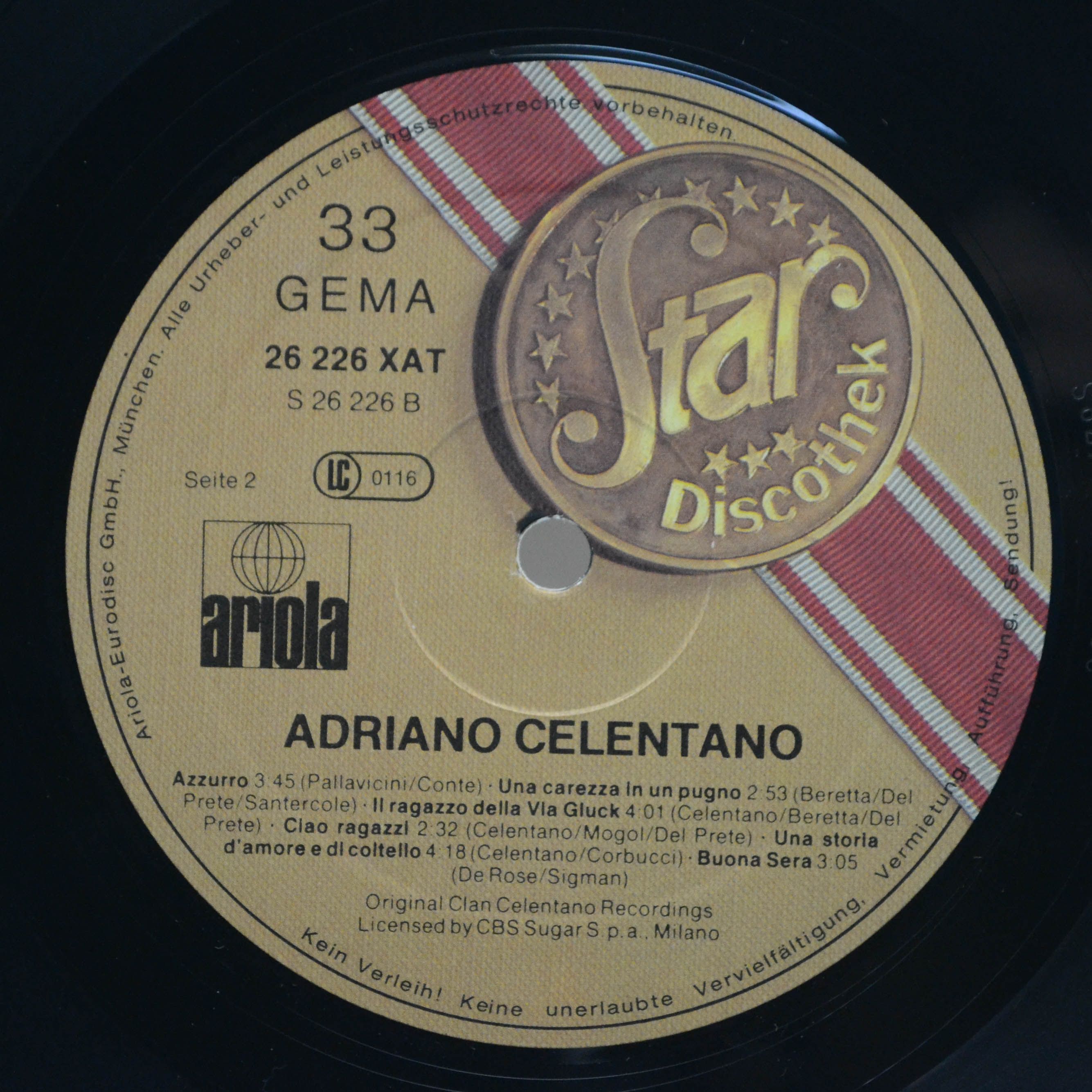 Adriano Celentano — Star Discothek, 1978