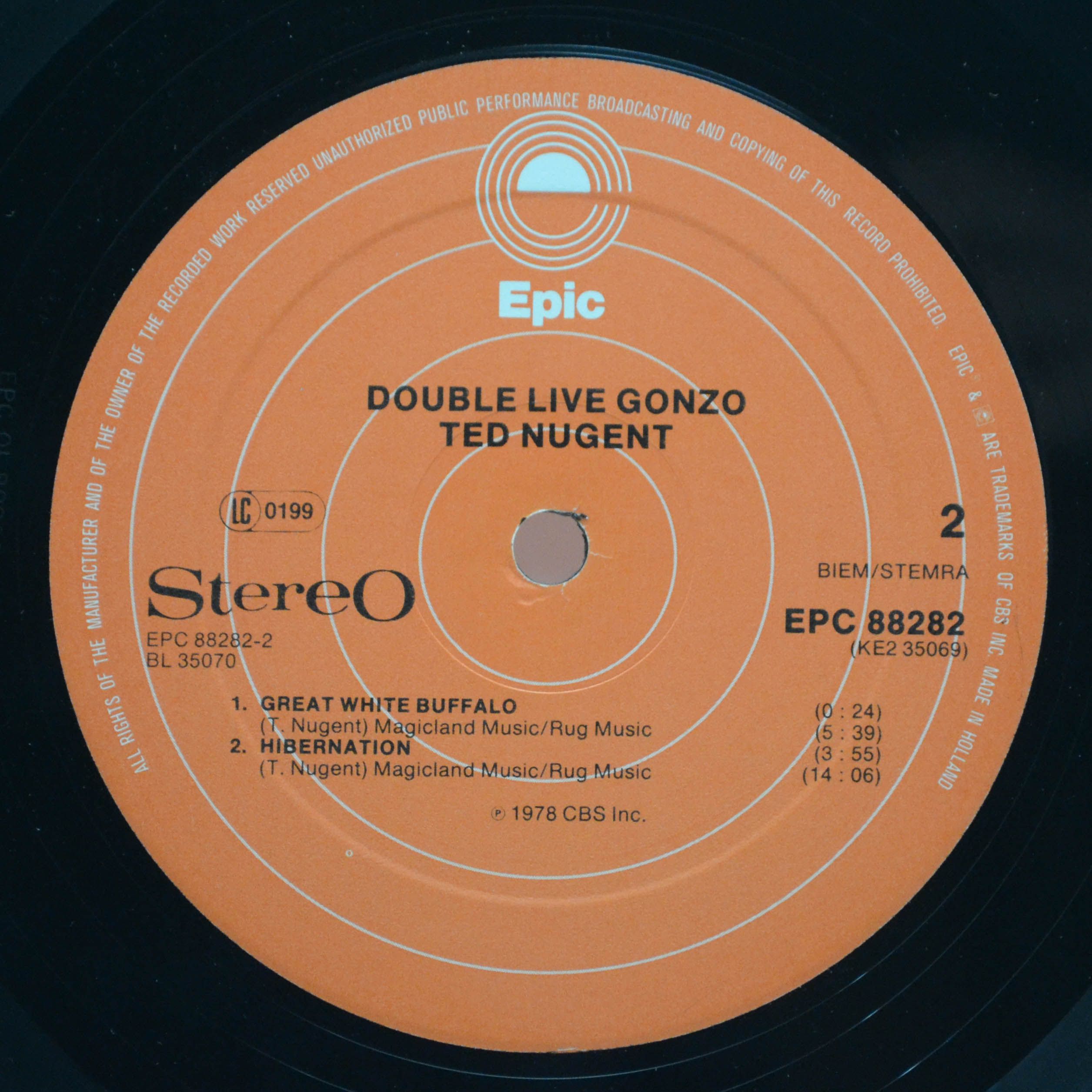 Ted Nugent — Double Live Gonzo! (2LP), 1978