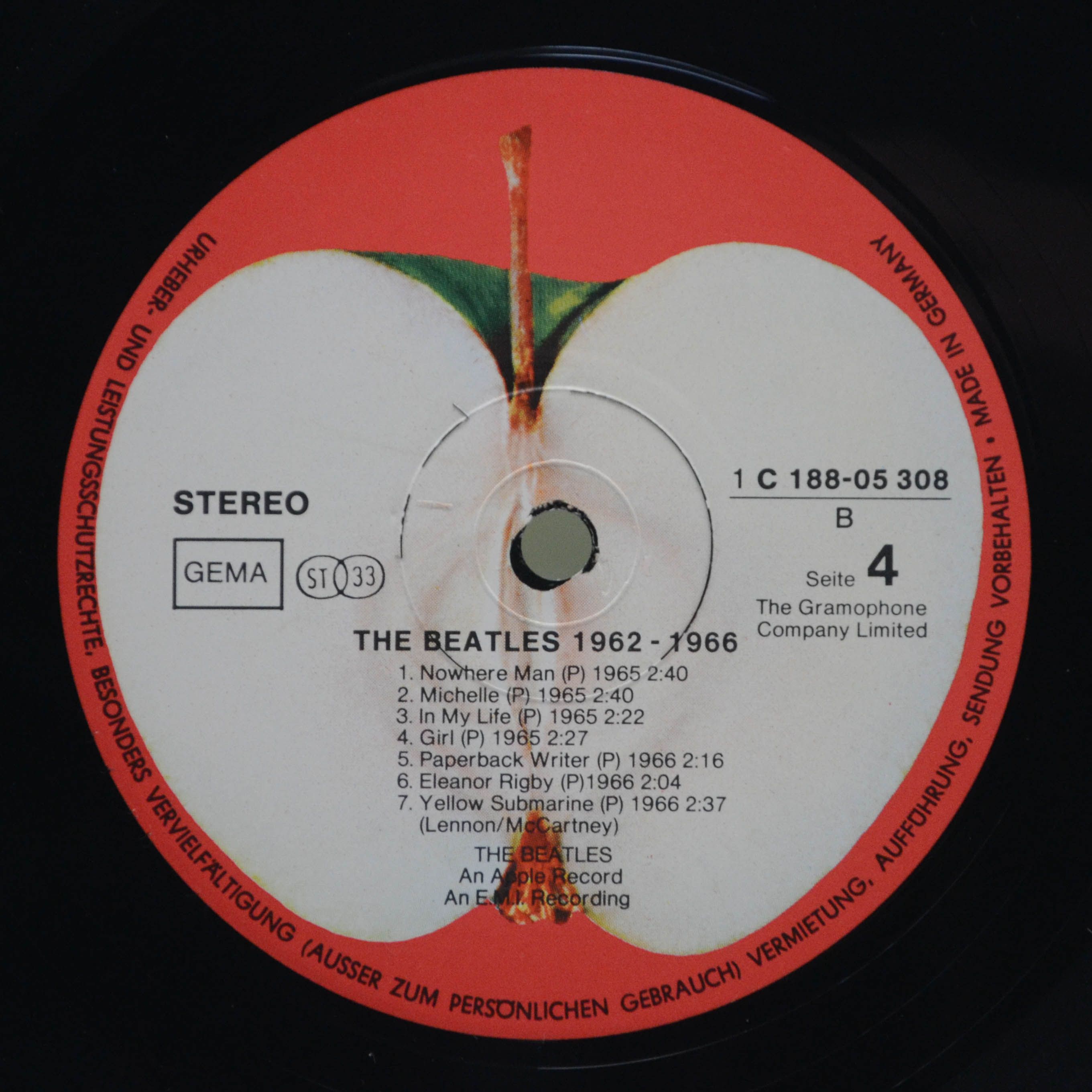 Beatles — 1962-1966 (2LP), 1973